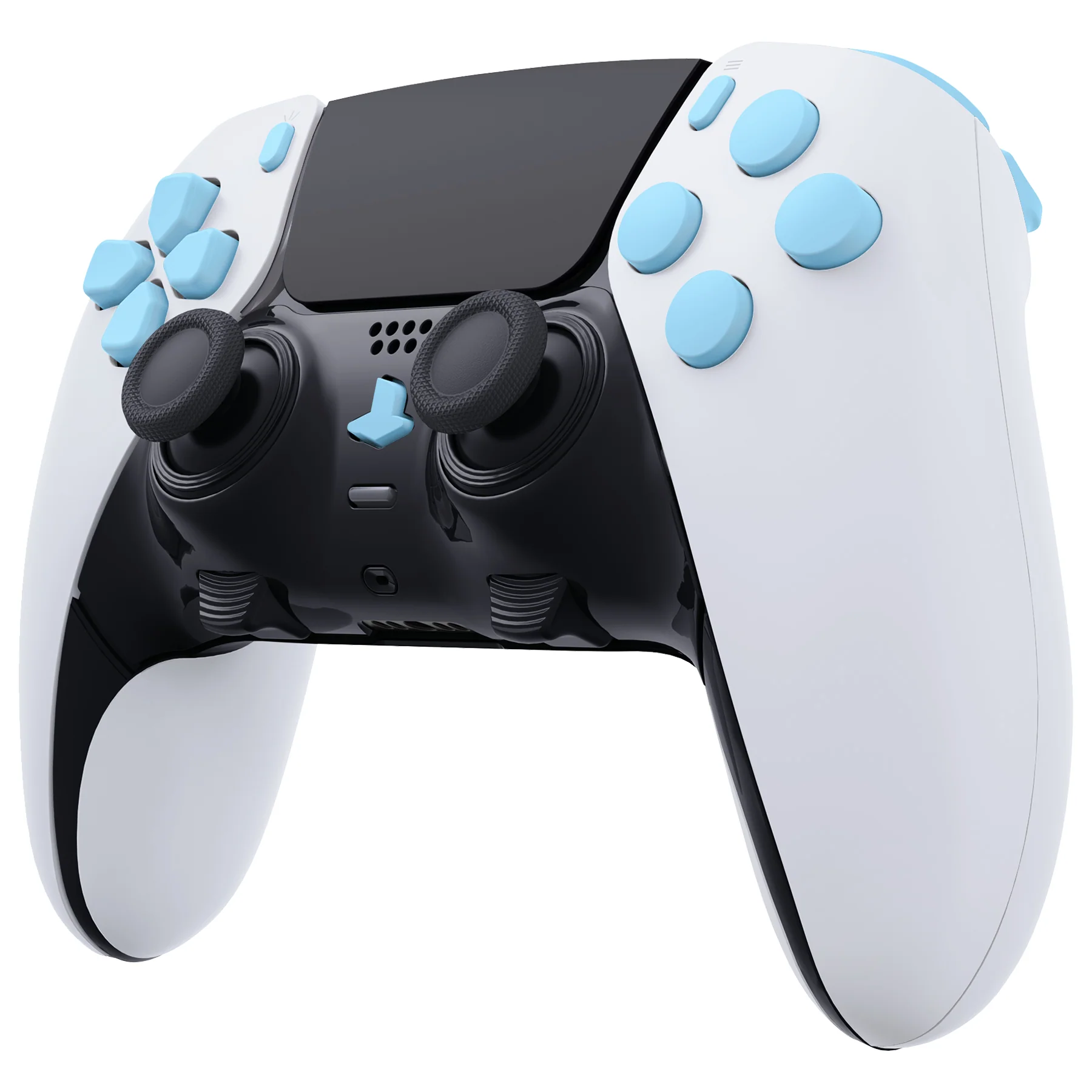eXtremeRate Replacement Full Set Buttons Compatible with PS5 Edge Controller - Heaven Blue - Image 4