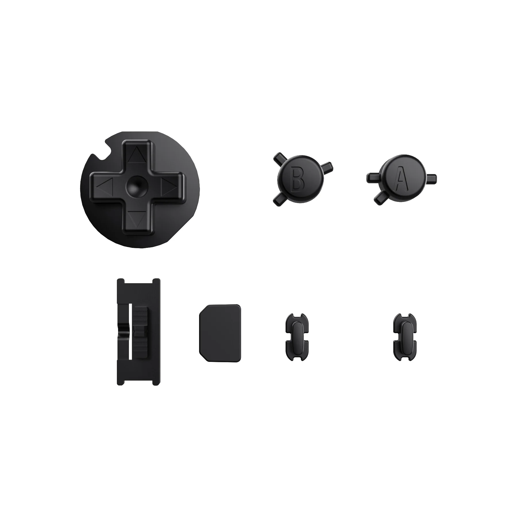 eXtremeRate Replacement Full Set Buttons for Gameboy Color GBC - Black - Image 2