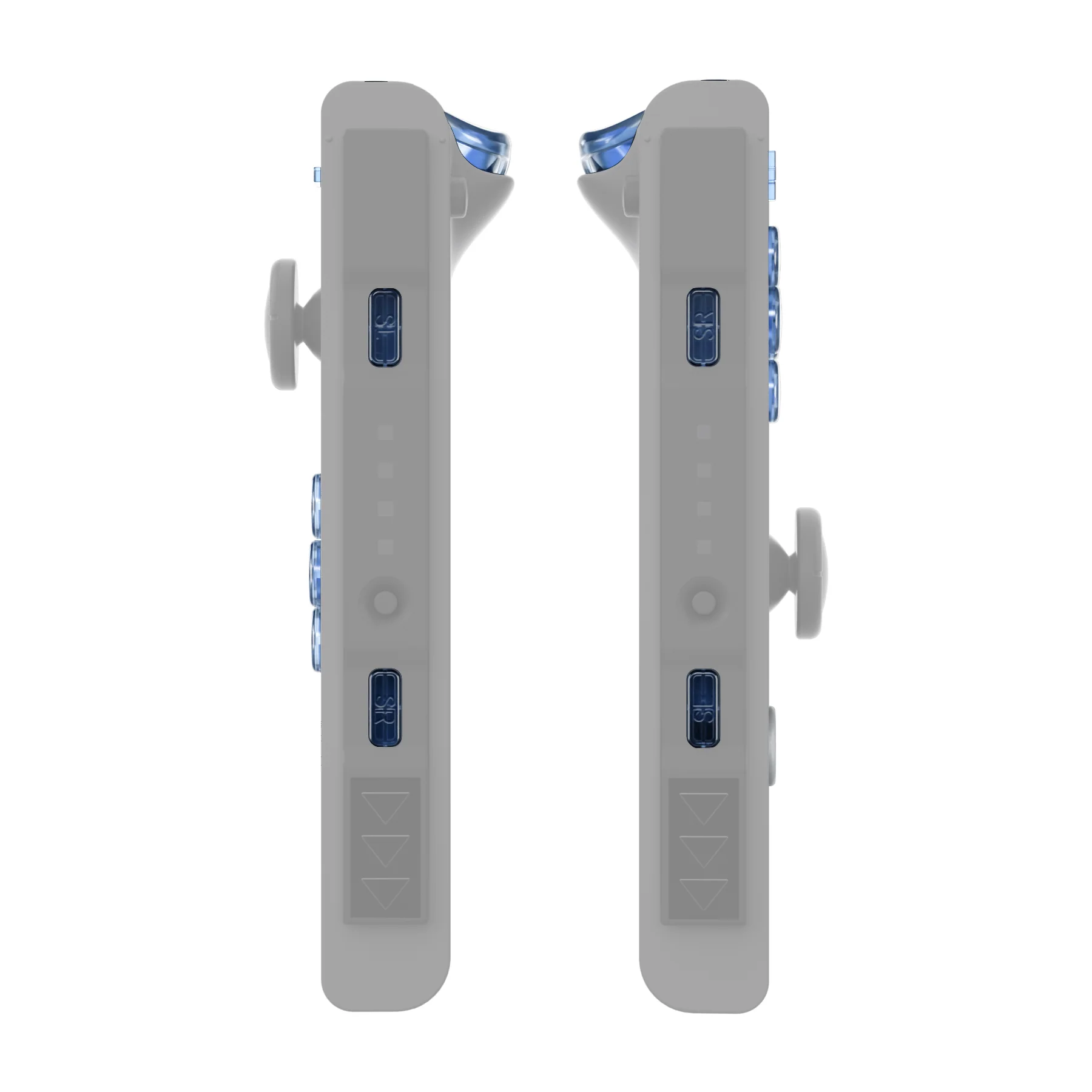 eXtremeRate Replacement Full Set Buttons for Joycon of NS Switch - Crystal Clear Light Blue - Image 6