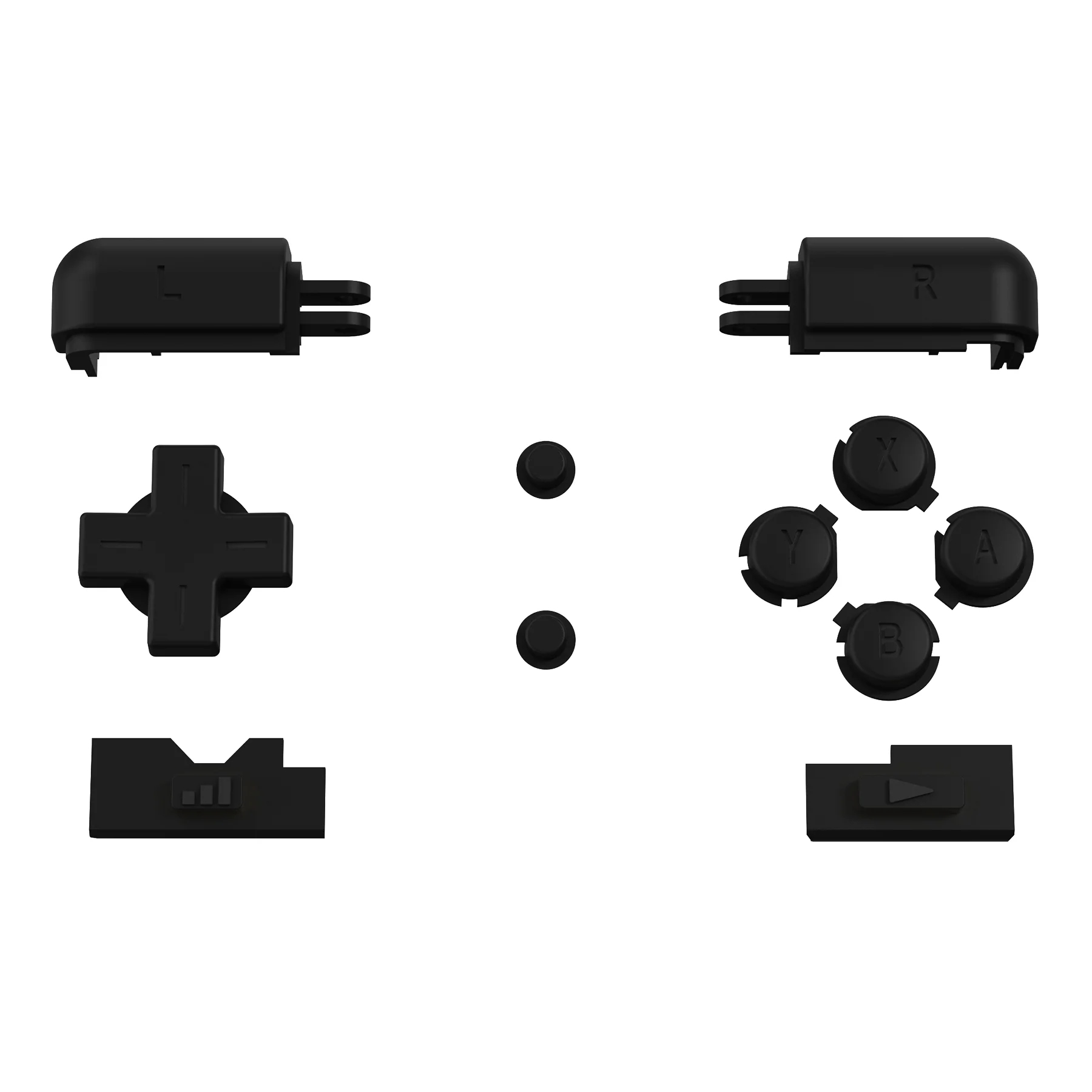 eXtremeRate Replacement Full Set Buttons for Nintendo DS Lite NDSL - Black - Image 7