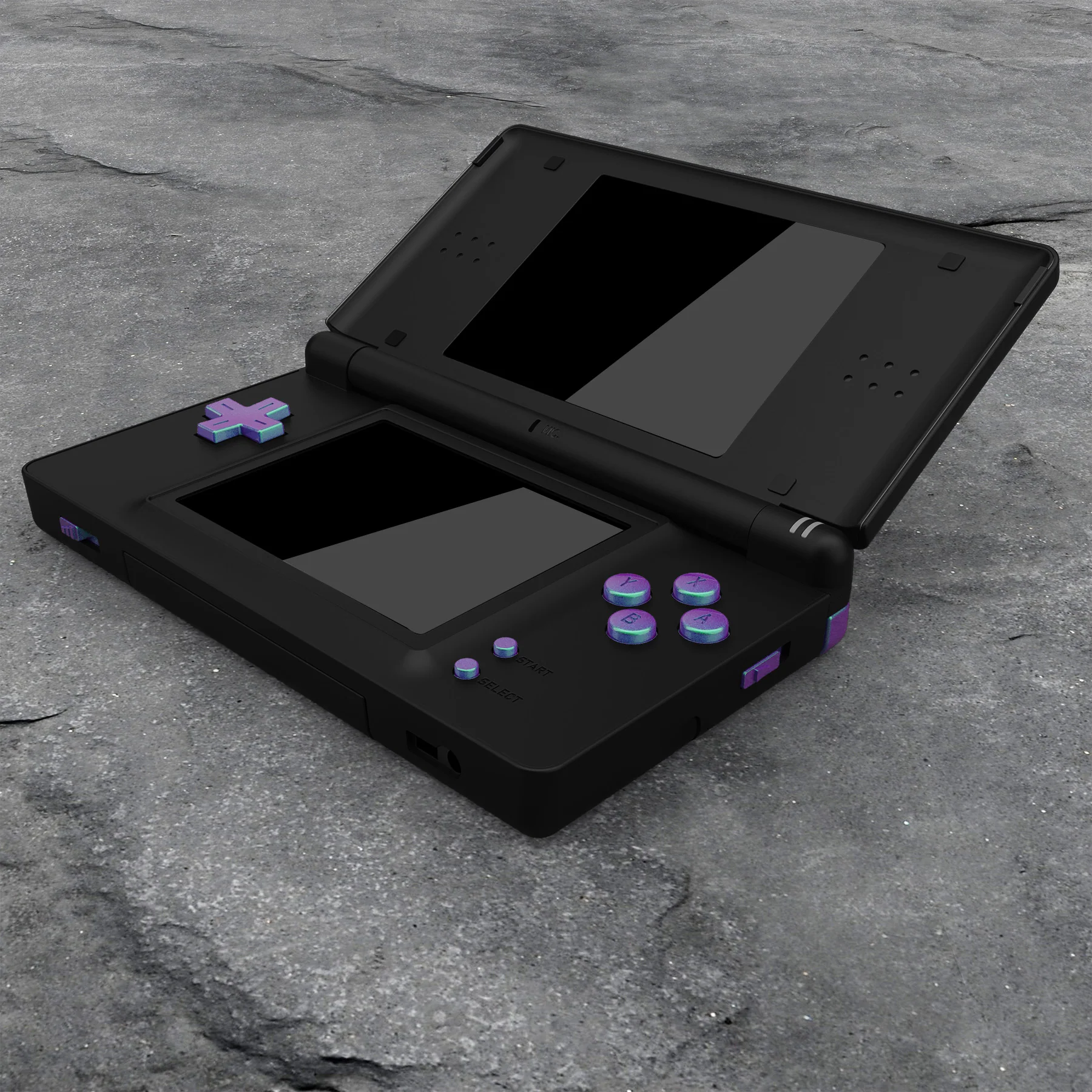 eXtremeRate Replacement Full Set Buttons for Nintendo DS Lite NDSL - Chameleon Green Purple - Image 6