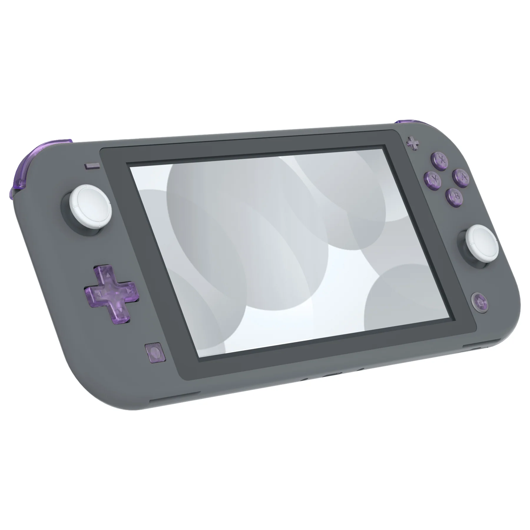 eXtremeRate Replacement Full Set Buttons for NS Switch Lite - Clear Atomic Purple - Image 5