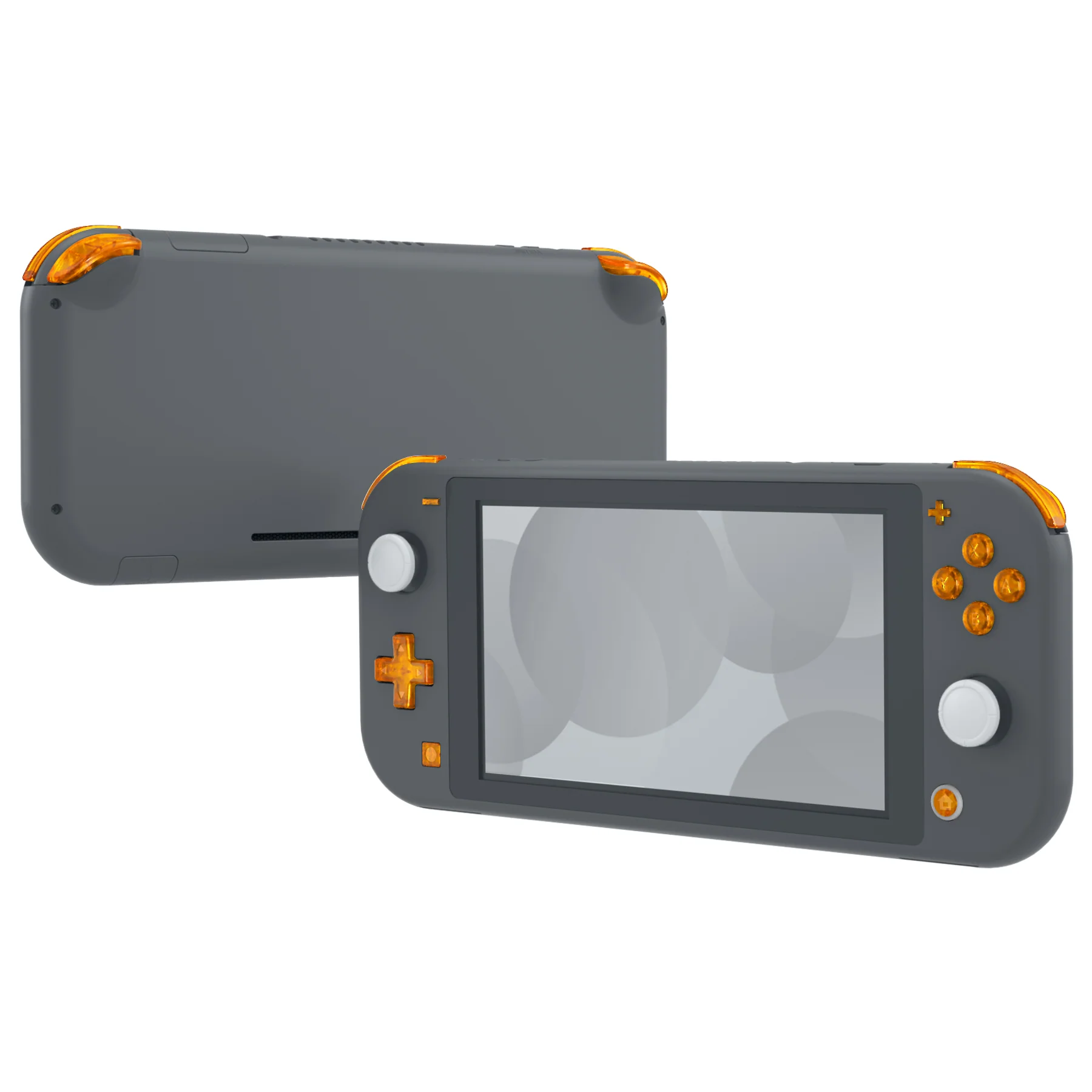 eXtremeRate Replacement Full Set Buttons for NS Switch Lite - Clear Orange - Image 3