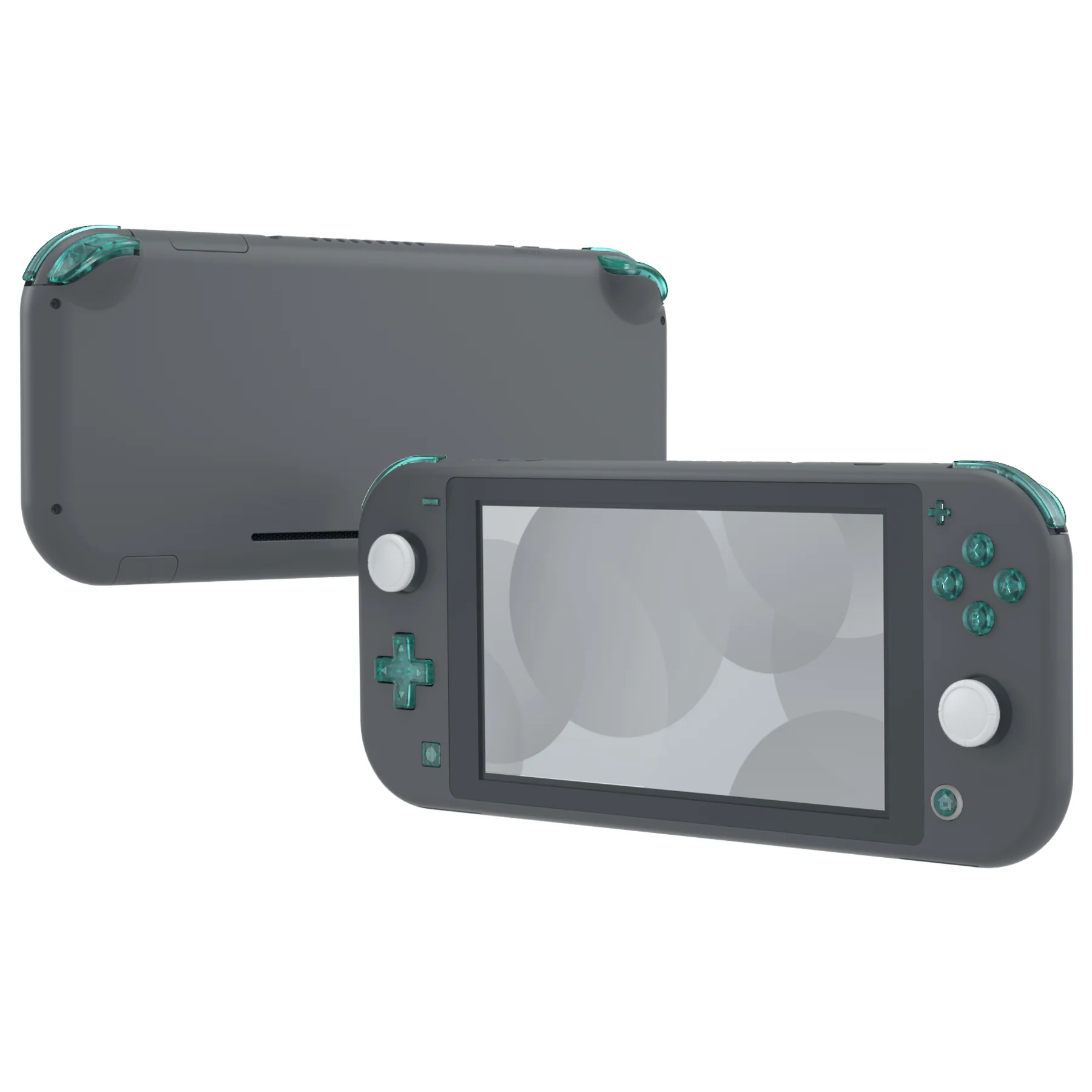 eXtremeRate Replacement Full Set Buttons for NS Switch Lite - Emerald Green - Image 3