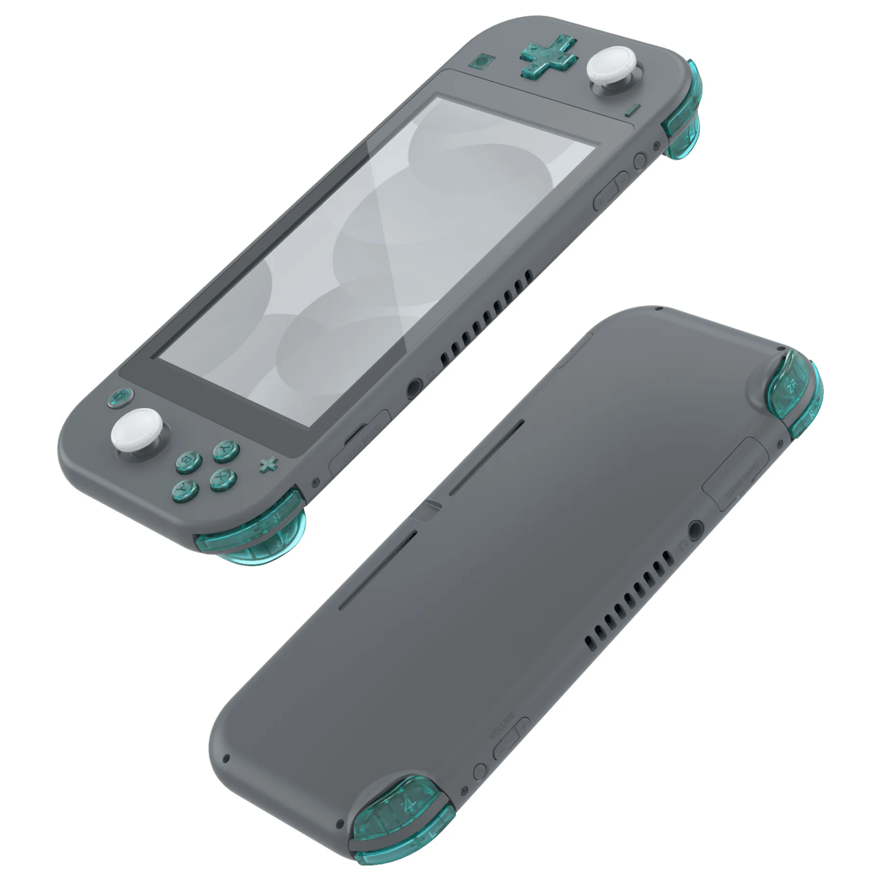 eXtremeRate Replacement Full Set Buttons for NS Switch Lite - Emerald Green - Image 6