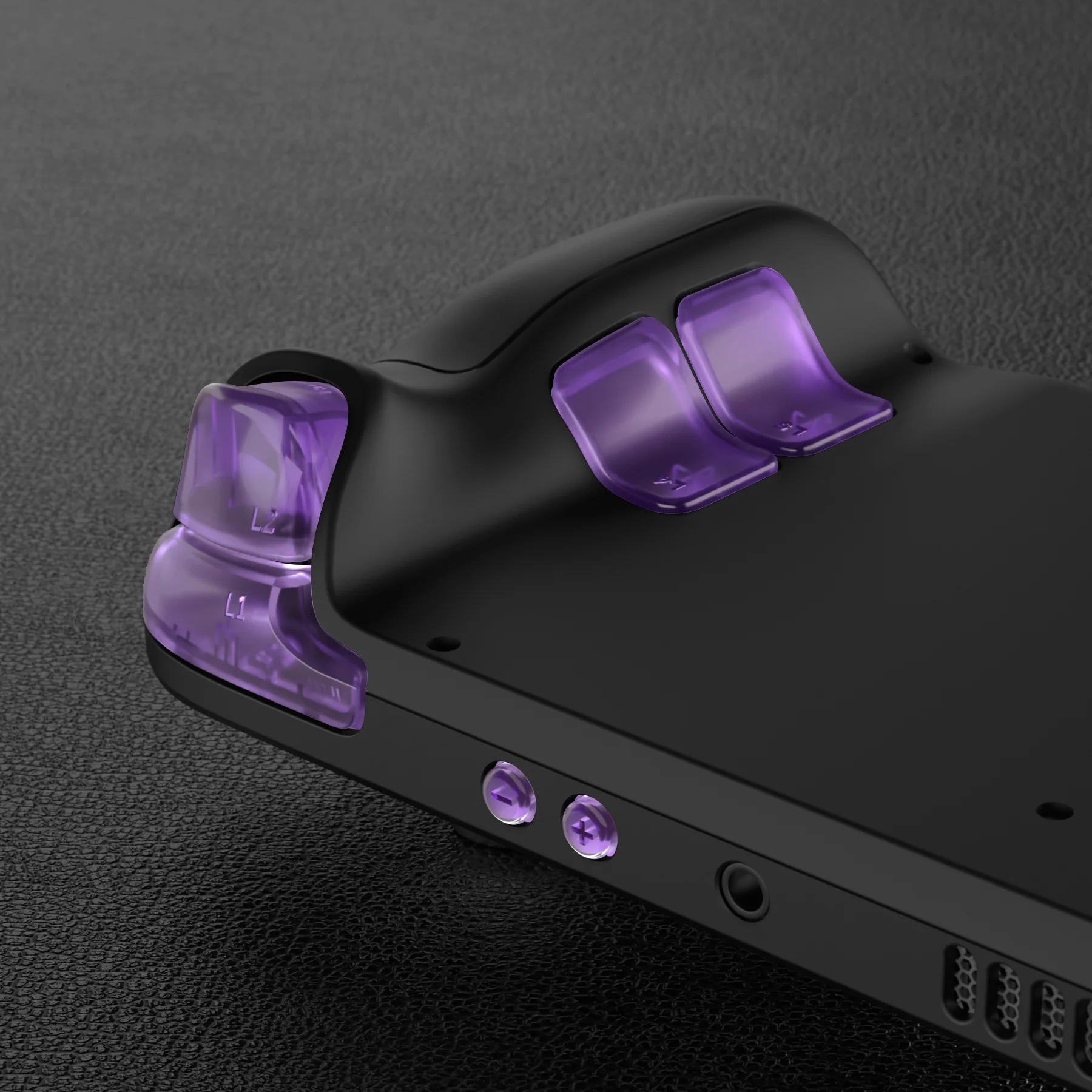 eXtremeRate Replacement Full Set Buttons for Steam Deck LCD - Clear Atomic Purple - Image 10