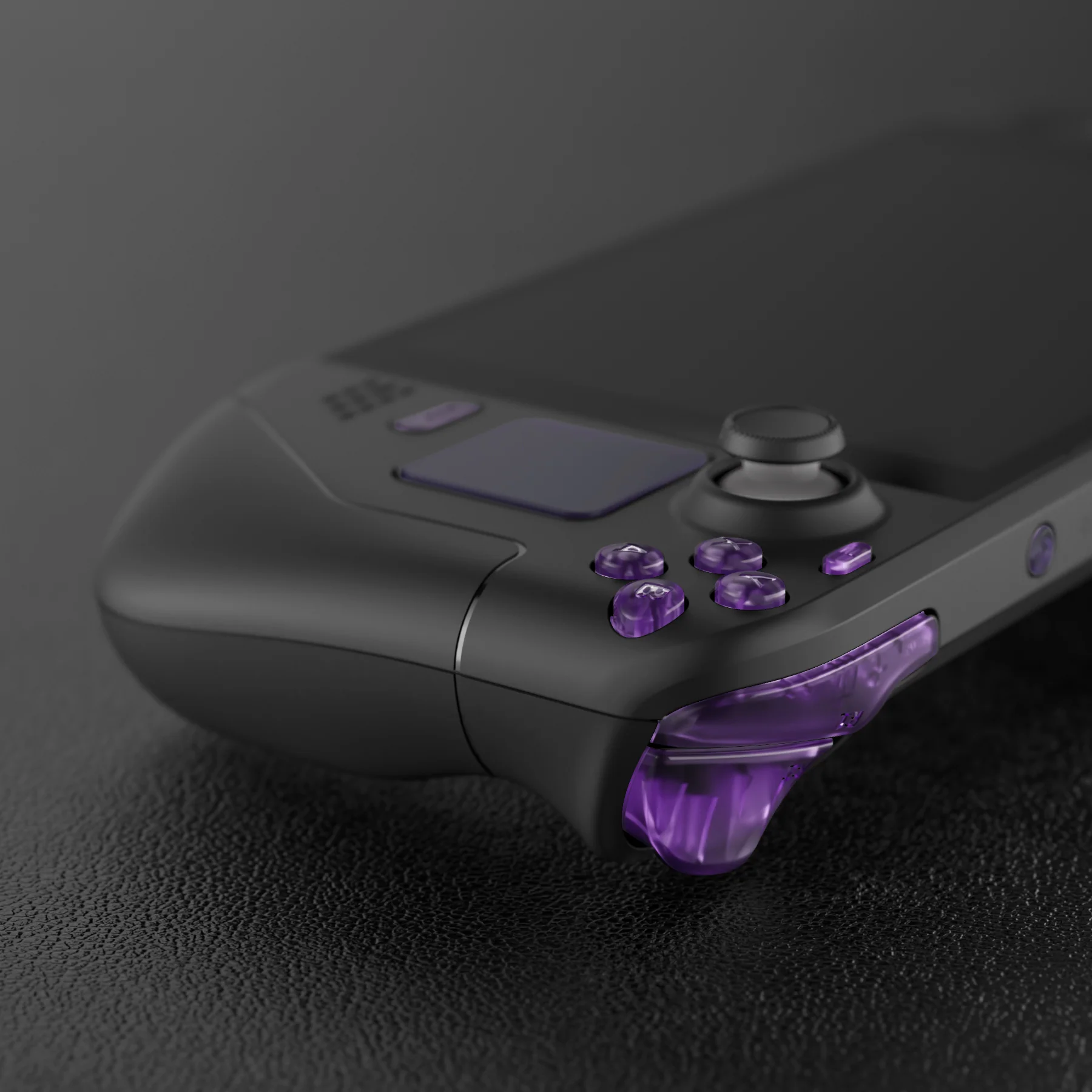 eXtremeRate Replacement Full Set Buttons for Steam Deck LCD - Clear Atomic Purple - Image 8