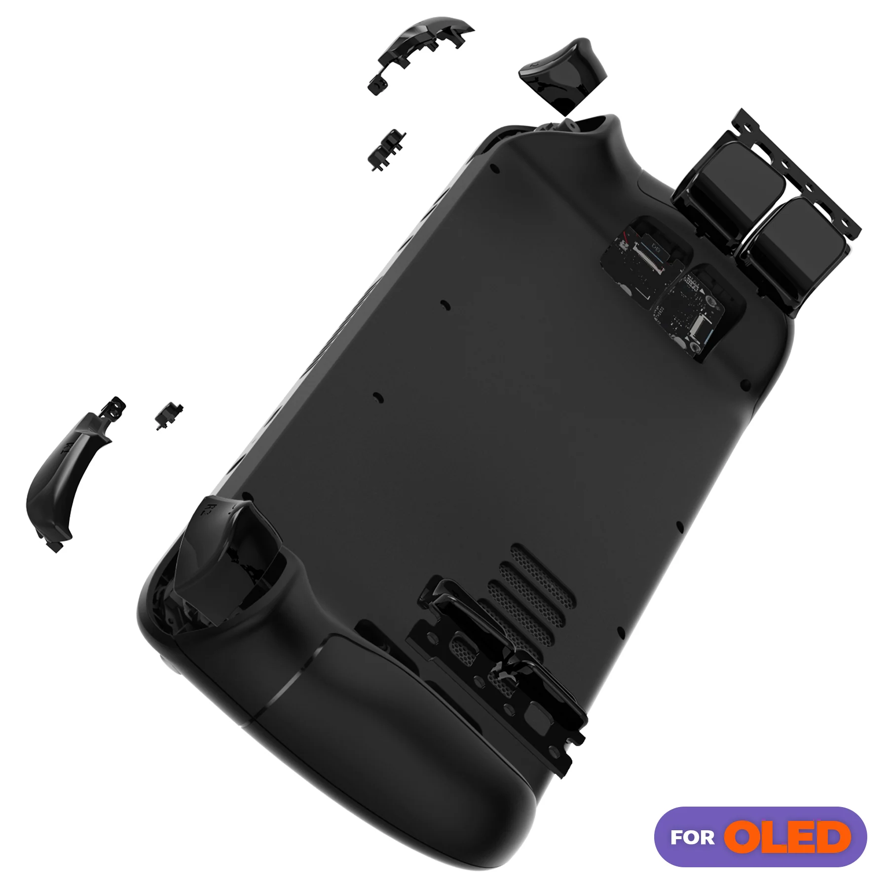 eXtremeRate Replacement Full Set Buttons for Steam Deck OLED - Black - Image 5