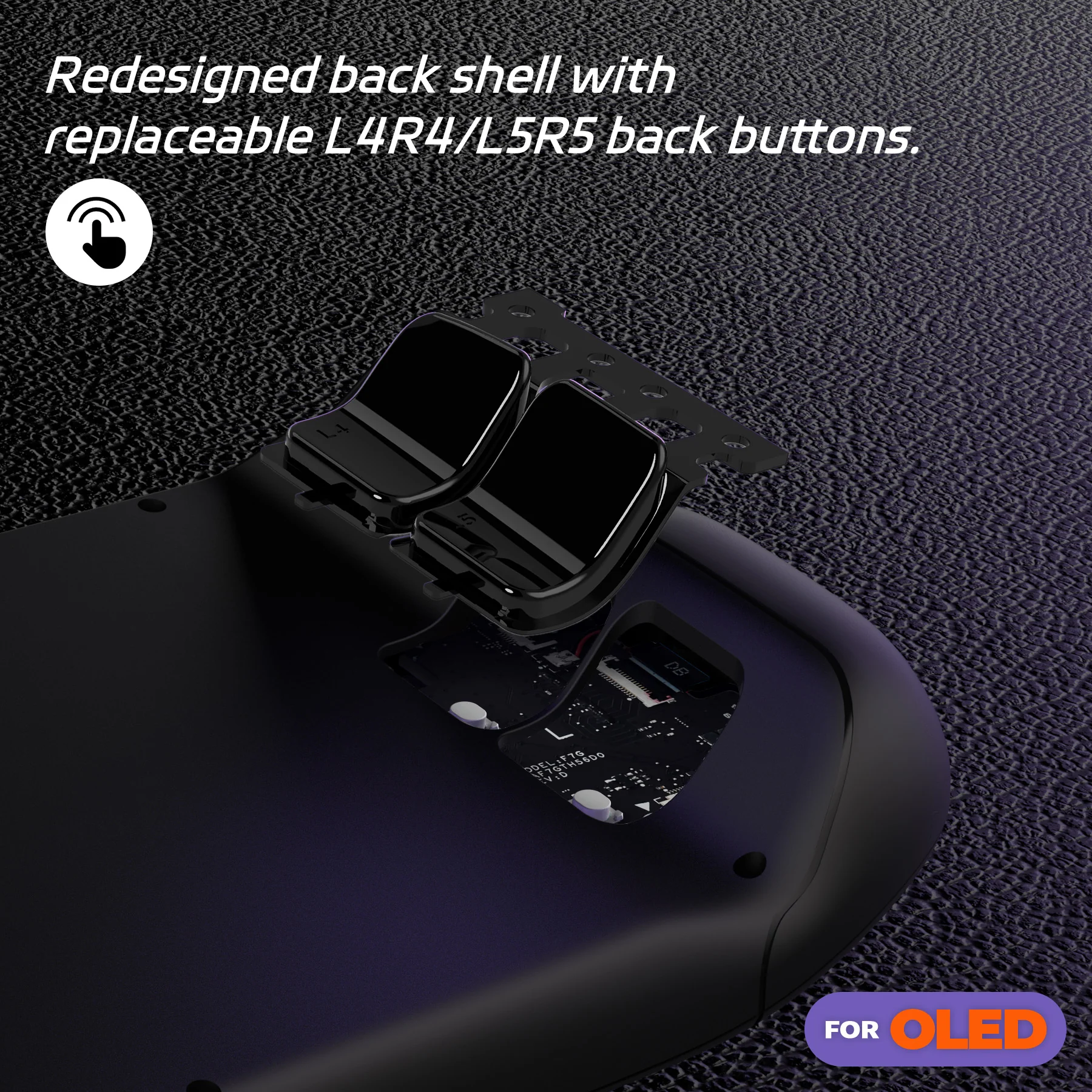 eXtremeRate Replacement Full Set Buttons for Steam Deck OLED - Black - Image 7