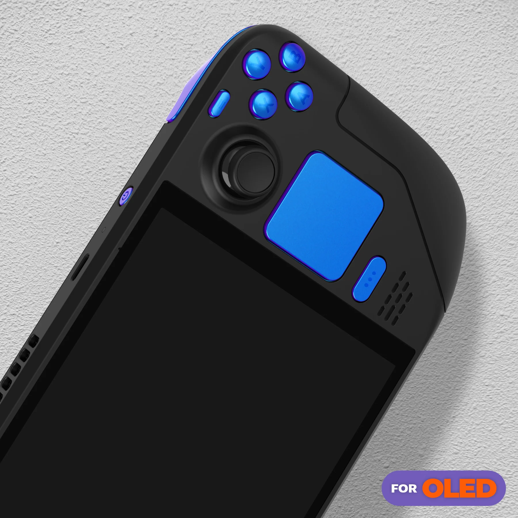 eXtremeRate Replacement Full Set Buttons for Steam Deck OLED - Chameleon Purple Blue - Image 10