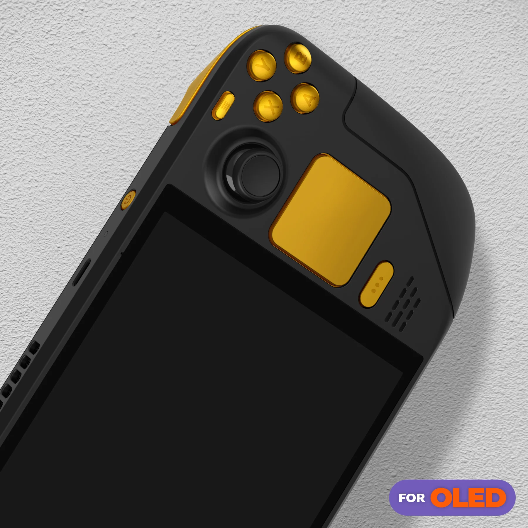 eXtremeRate Replacement Full Set Buttons for Steam Deck OLED - Chrome Gold - Image 10