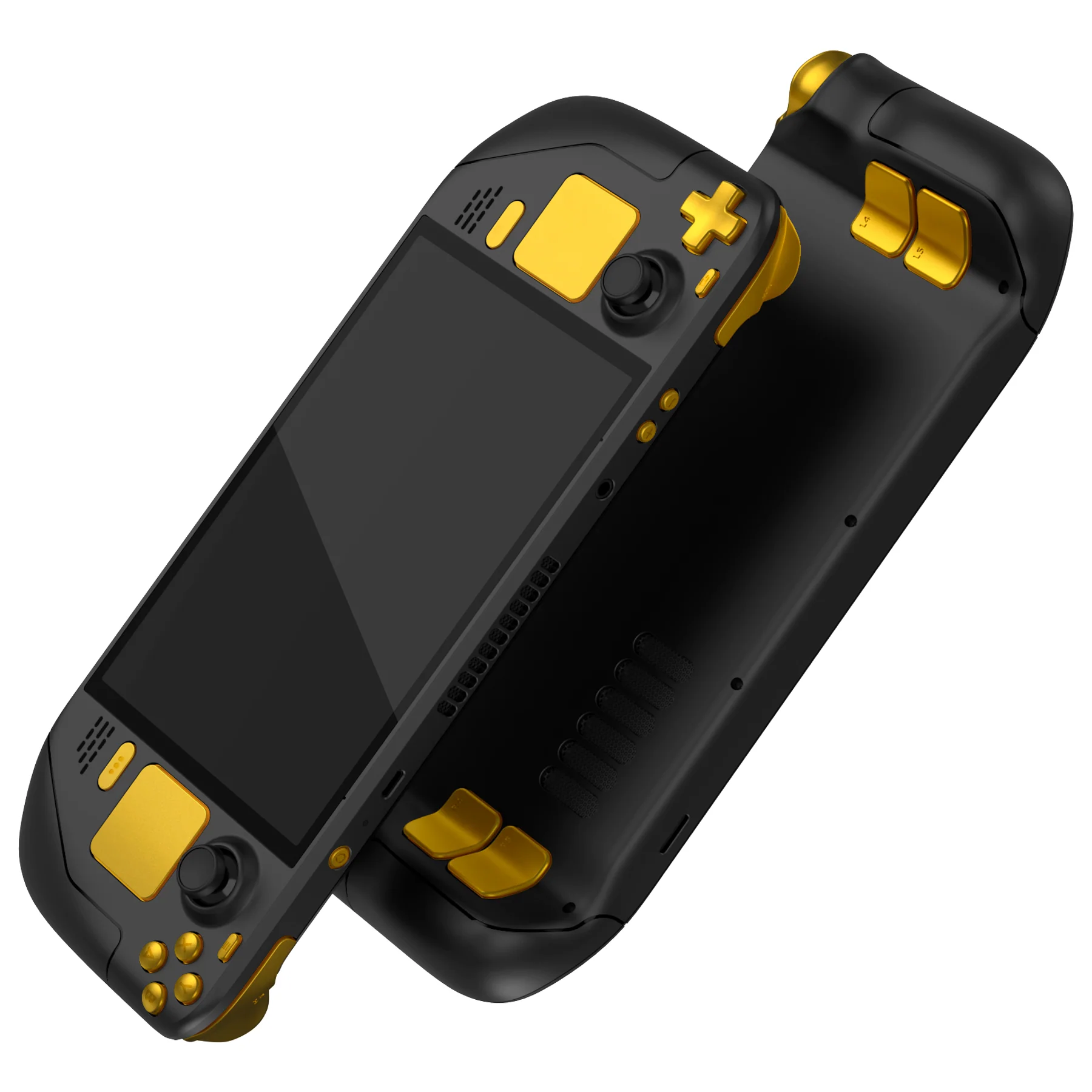 eXtremeRate Replacement Full Set Buttons for Steam Deck OLED - Chrome Gold - Image 4