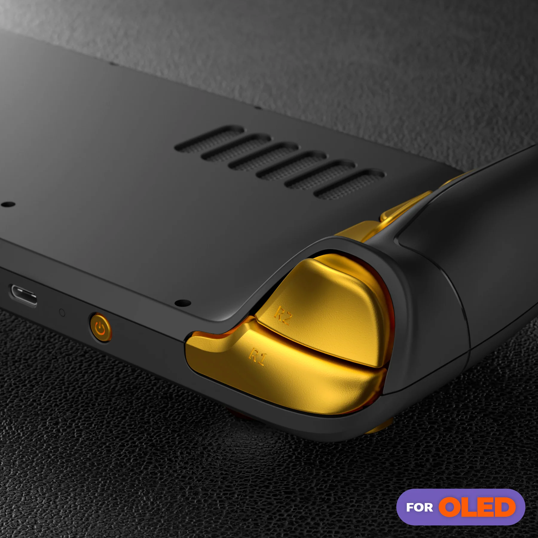 eXtremeRate Replacement Full Set Buttons for Steam Deck OLED - Chrome Gold - Image 9