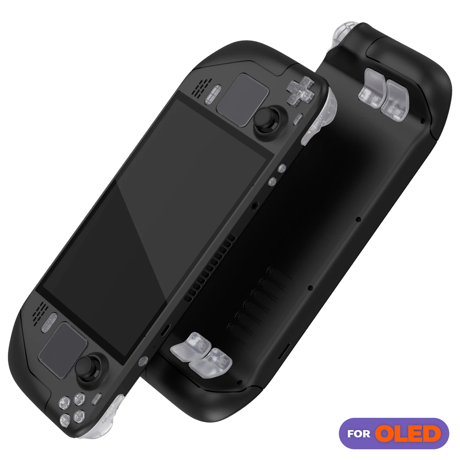 eXtremeRate Replacement Full Set Buttons for Steam Deck OLED - Clear - Image 4