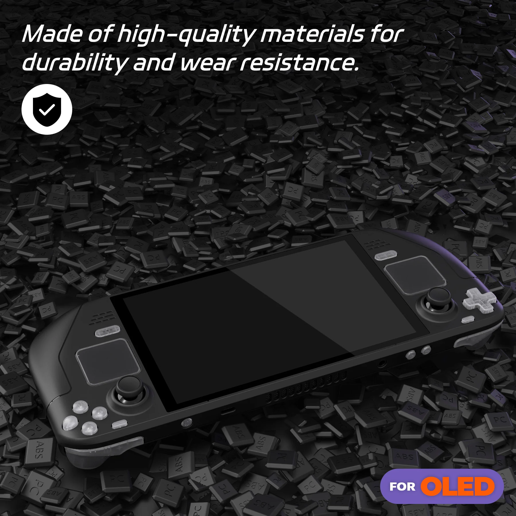 eXtremeRate Replacement Full Set Buttons for Steam Deck OLED - Clear - Image 6