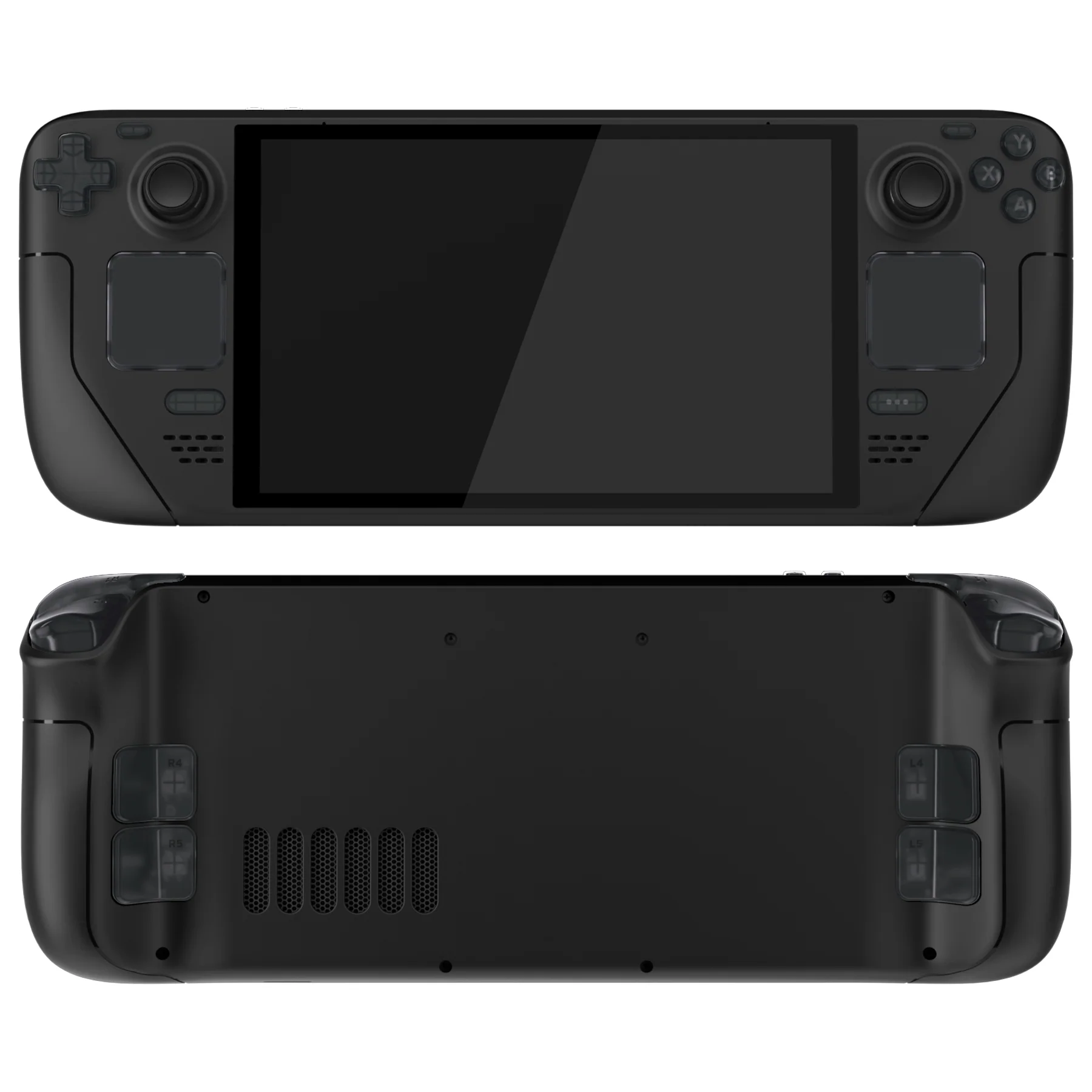 eXtremeRate Replacement Full Set Buttons for Steam Deck OLED - Clear Slate Black - Image 3