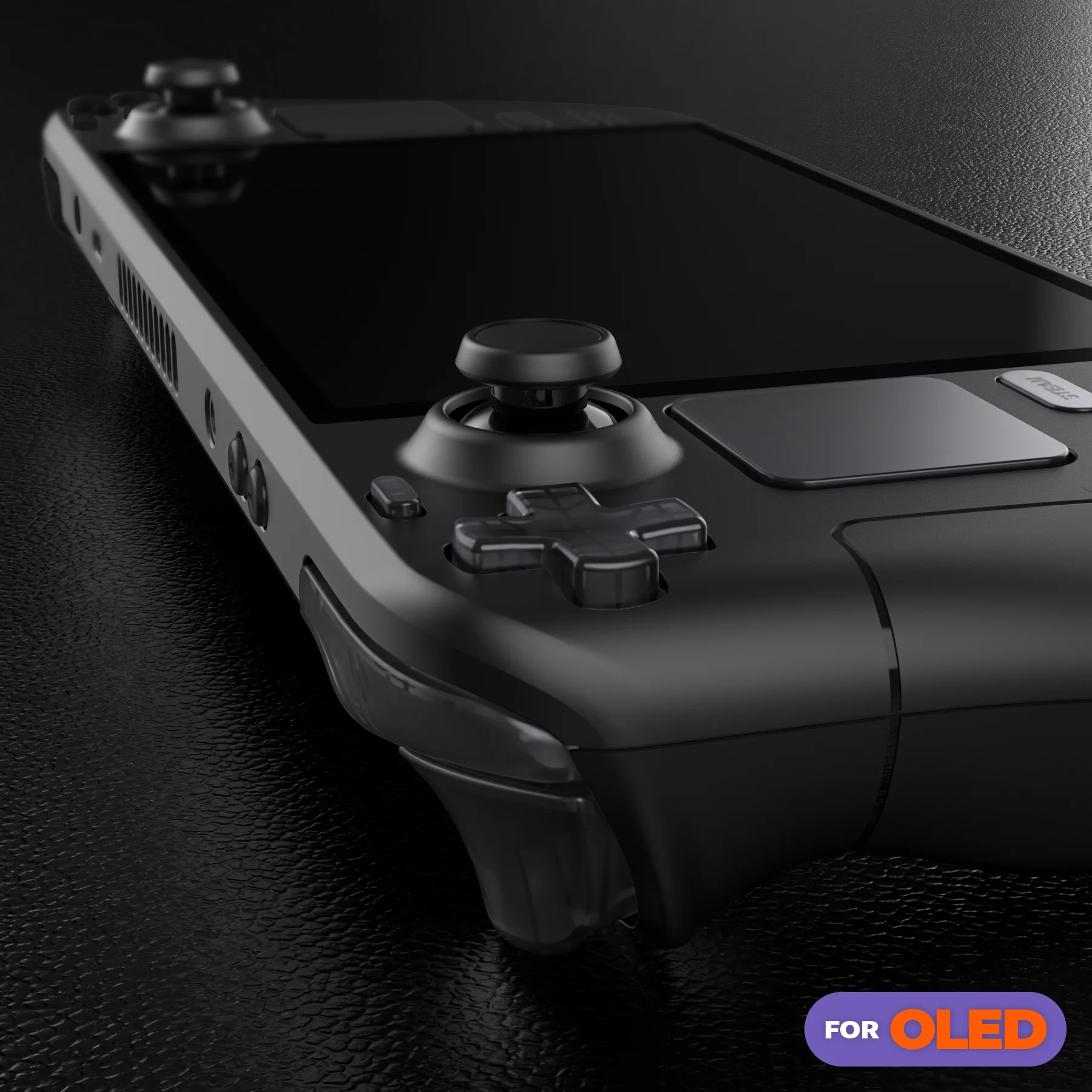 eXtremeRate Replacement Full Set Buttons for Steam Deck OLED - Clear Slate Black - Image 8