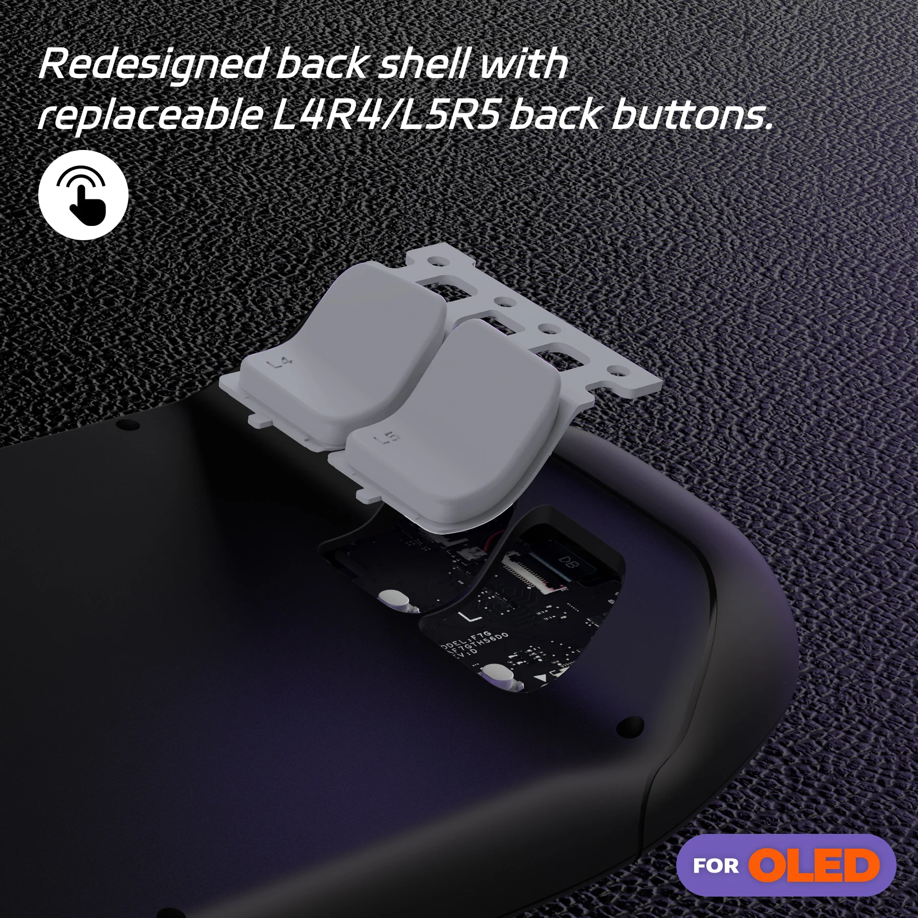 eXtremeRate Replacement Full Set Buttons for Steam Deck OLED - New Hope Gray - Image 7