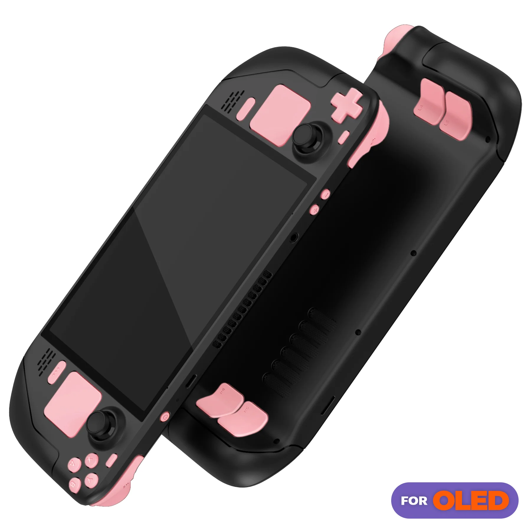 eXtremeRate Replacement Full Set Buttons for Steam Deck OLED - Pale Red - Image 4