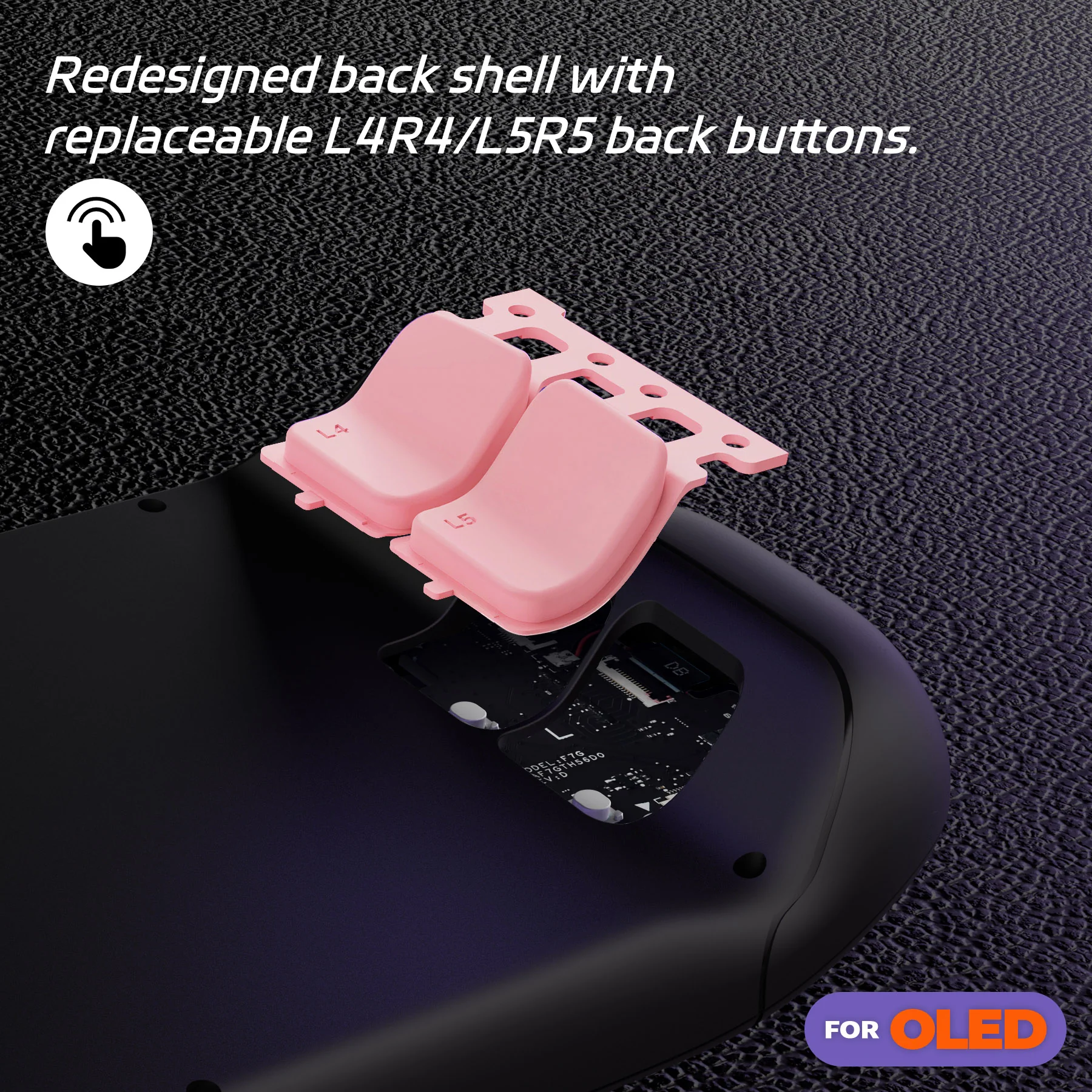 eXtremeRate Replacement Full Set Buttons for Steam Deck OLED - Pale Red - Image 7