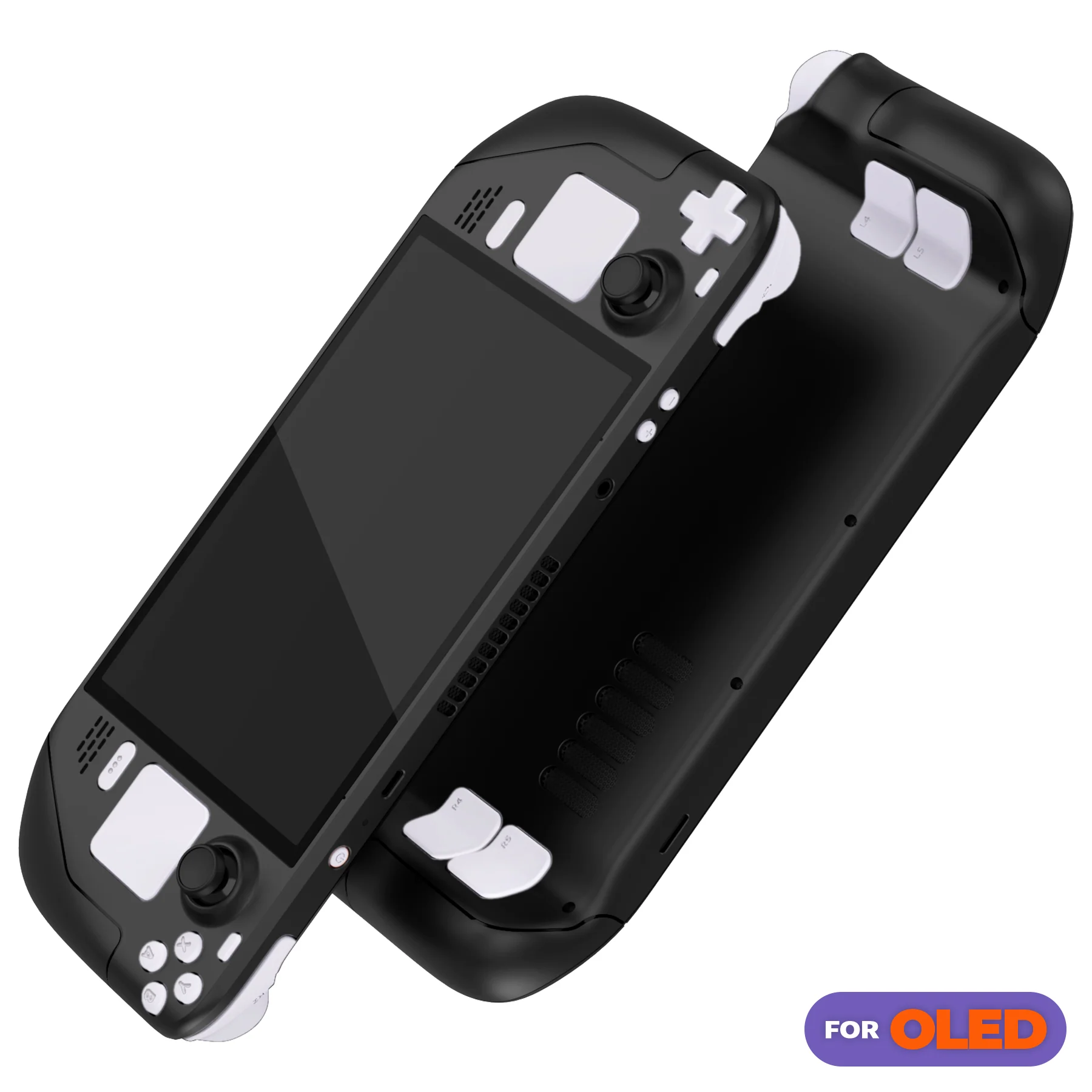 eXtremeRate Replacement Full Set Buttons for Steam Deck OLED - White - Image 4