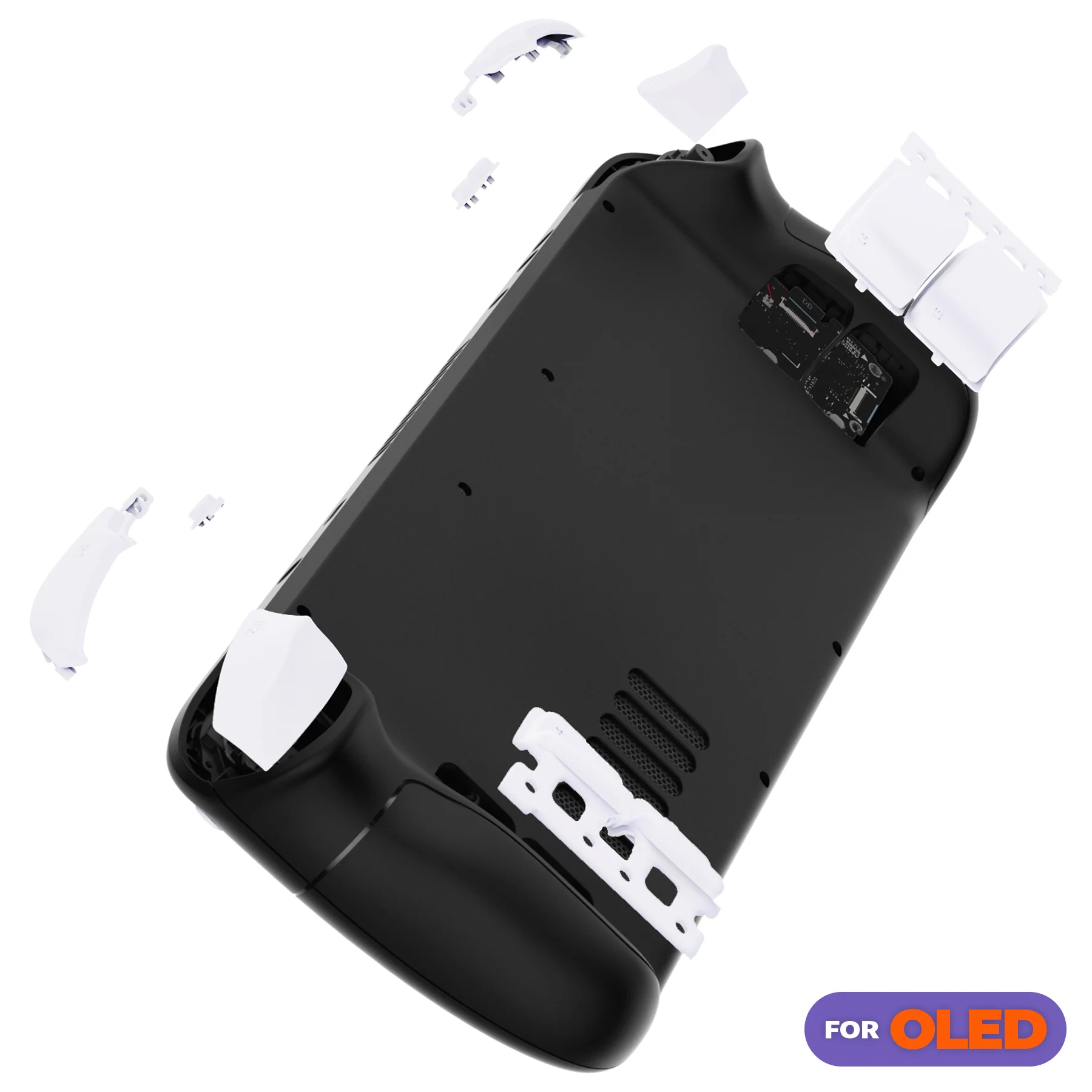 eXtremeRate Replacement Full Set Buttons for Steam Deck OLED - White - Image 5