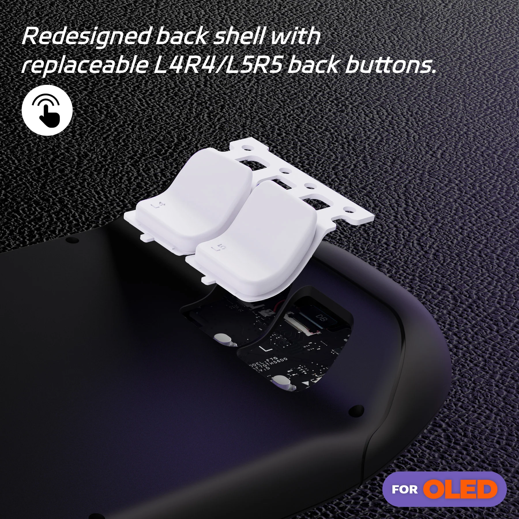 eXtremeRate Replacement Full Set Buttons for Steam Deck OLED - White - Image 7
