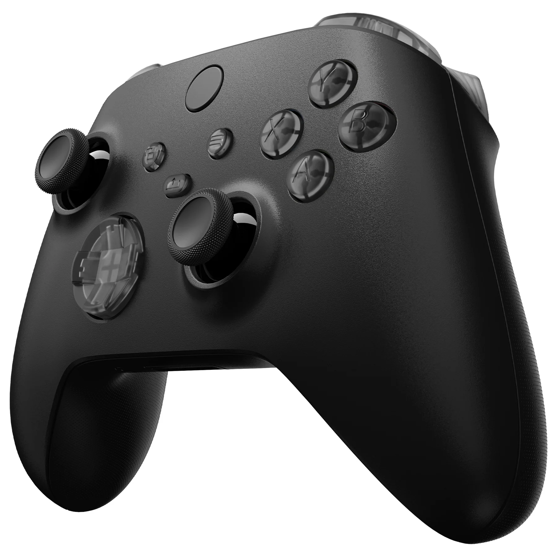 eXtremeRate Replacement Full Set Buttons for Xbox Series X & S Controller - Clear Black - Image 4