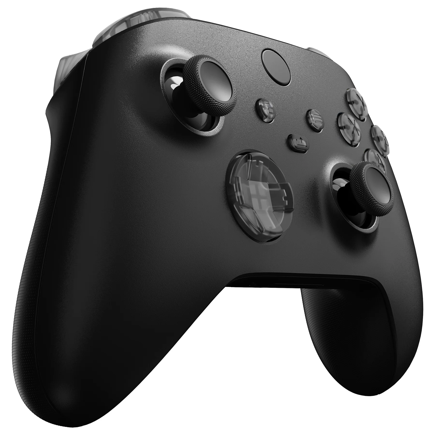 eXtremeRate Replacement Full Set Buttons for Xbox Series X & S Controller - Clear Black - Image 5
