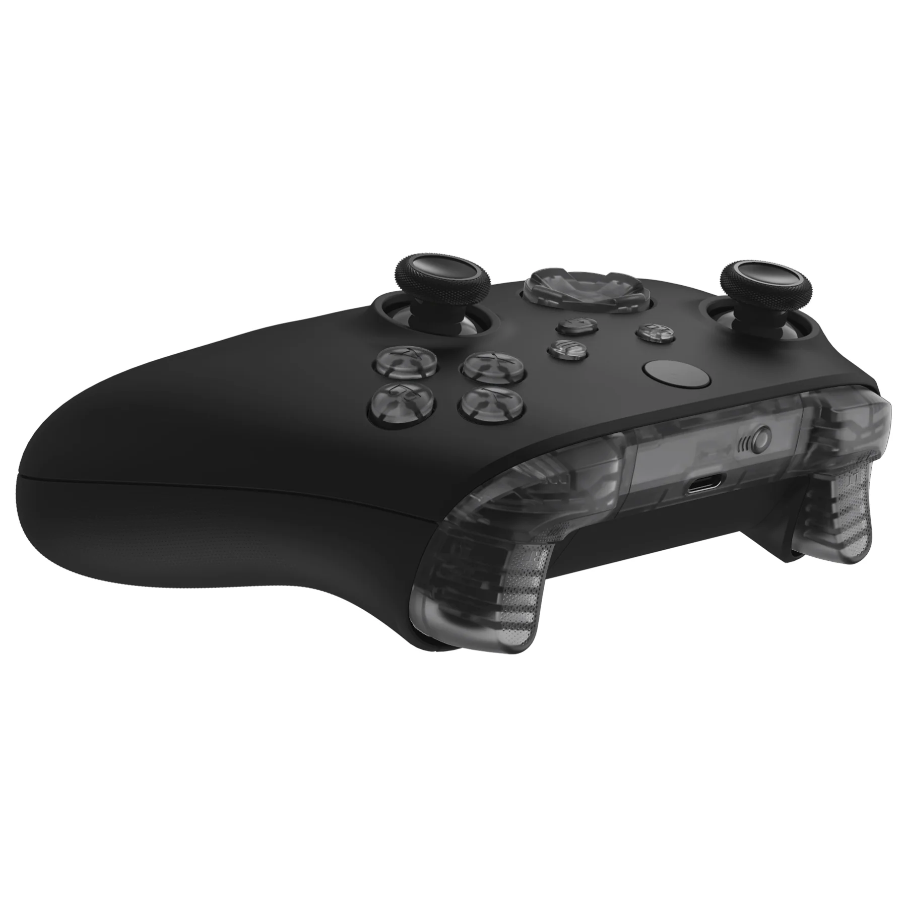 eXtremeRate Replacement Full Set Buttons for Xbox Series X & S Controller - Clear Black - Image 6