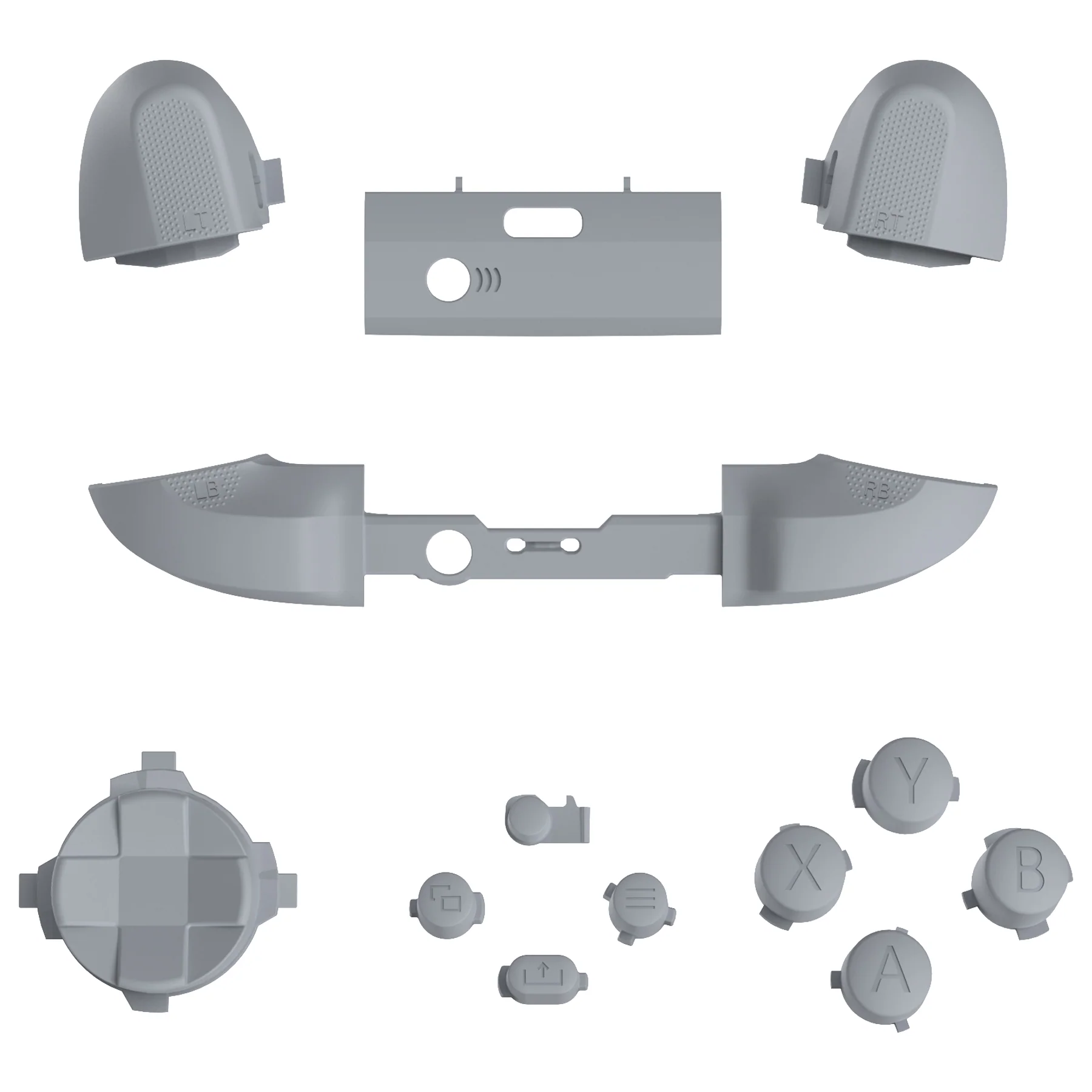 eXtremeRate Replacement Full Set Buttons for Xbox Series X & S Controller - New Hope Gray - Image 2