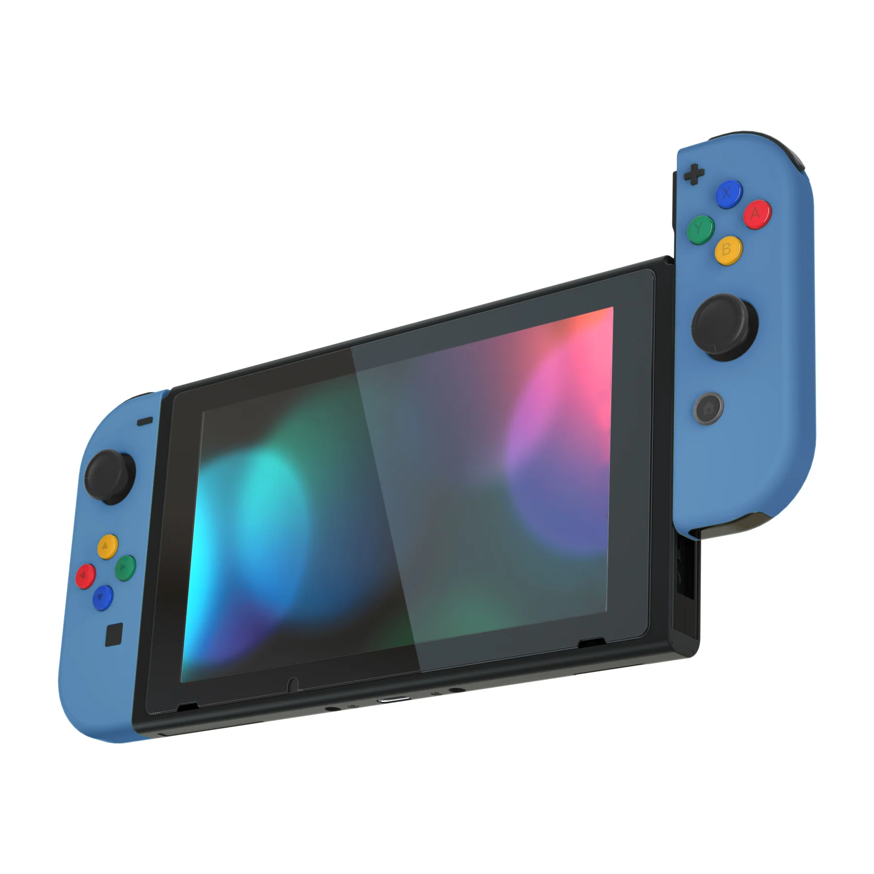 eXtremeRate Replacement Full Set Shell Case with Buttons for Joycon of NS Switch - Airforce Blue - Image 5