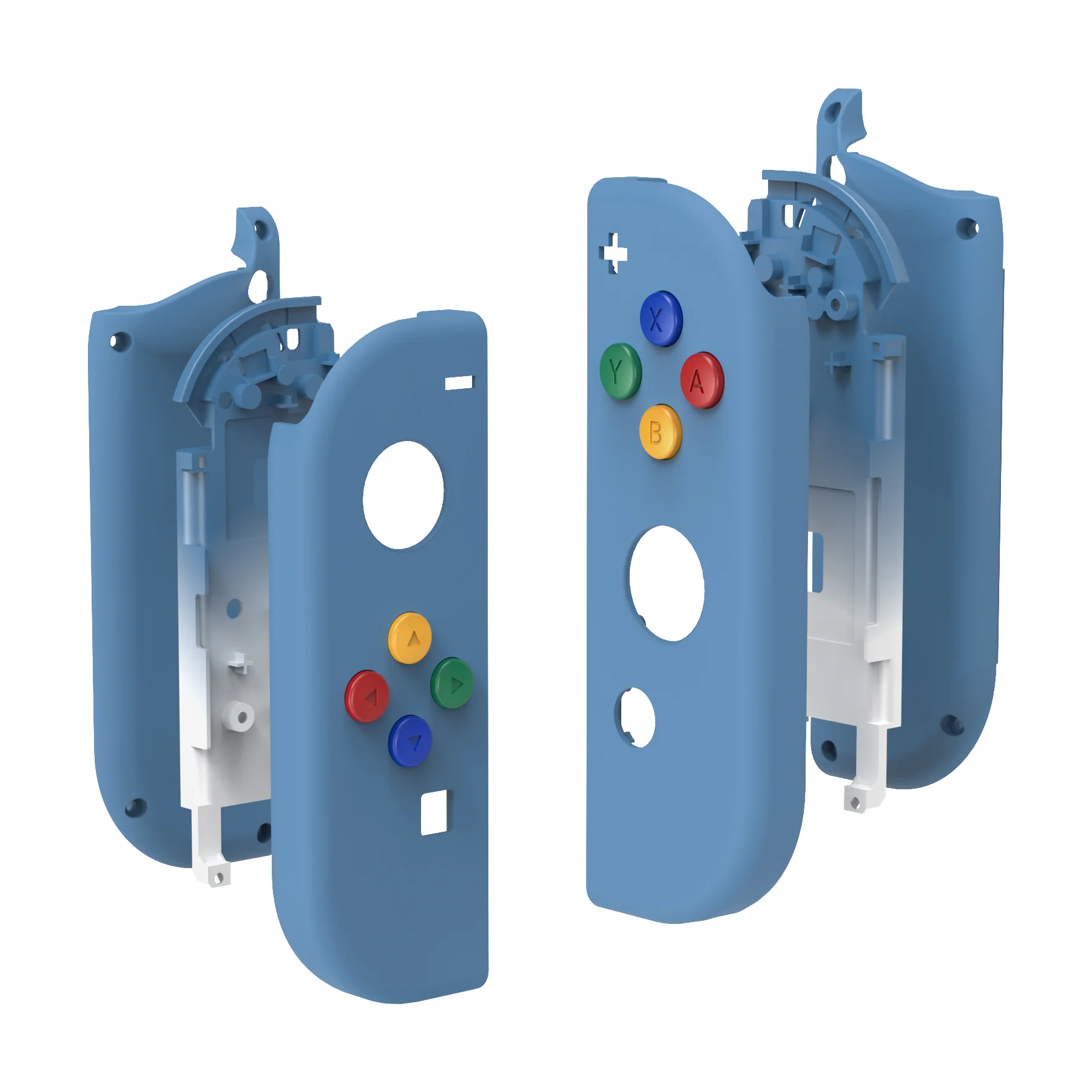 eXtremeRate Replacement Full Set Shell Case with Buttons for Joycon of NS Switch - Airforce Blue - Image 8