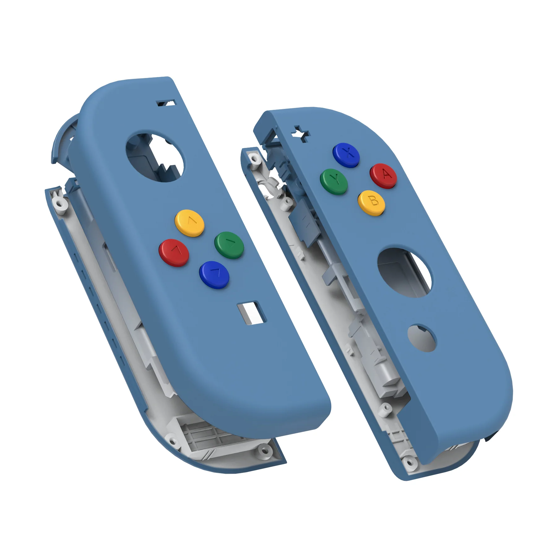 eXtremeRate Replacement Full Set Shell Case with Buttons for Joycon of NS Switch - Airforce Blue - Image 9