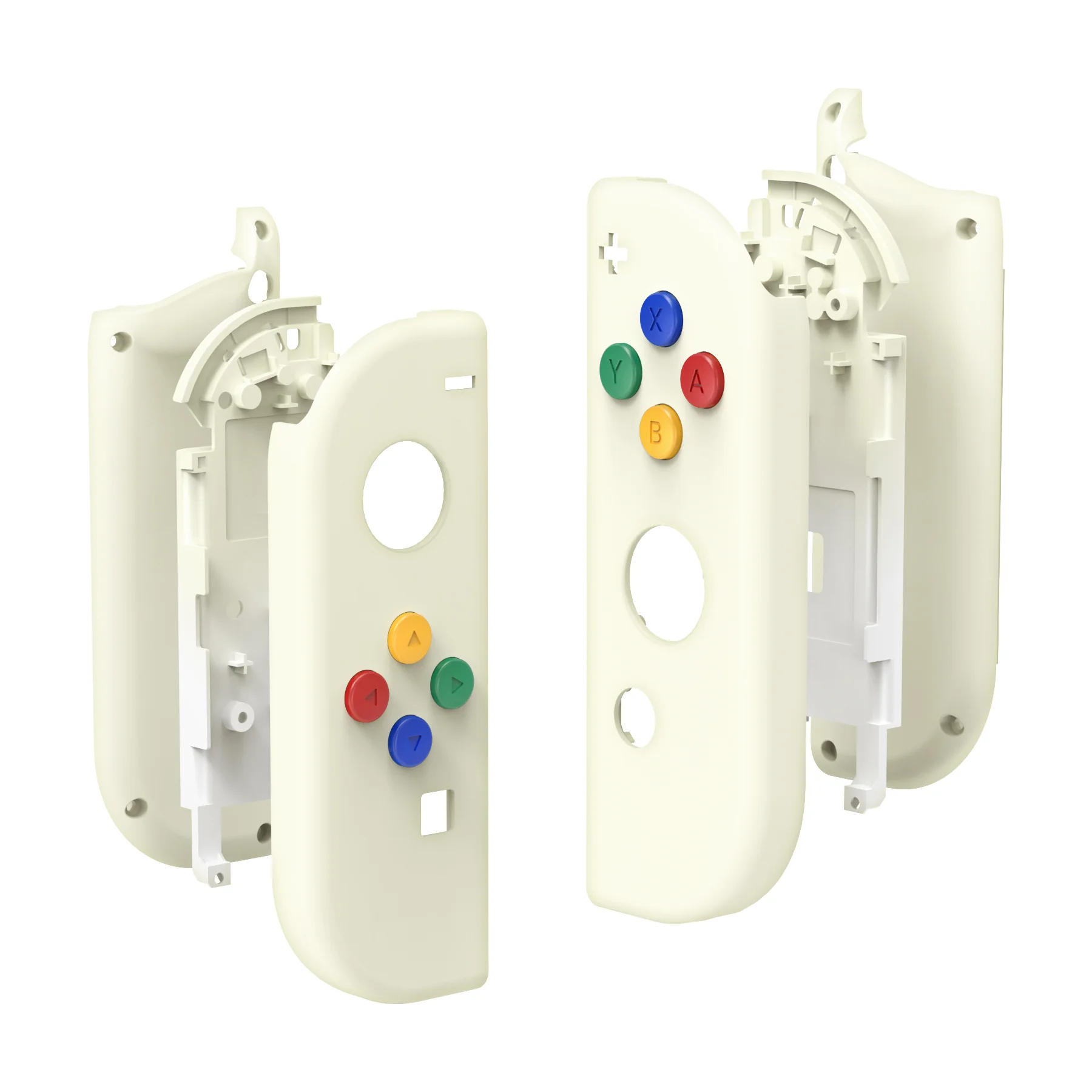 eXtremeRate Replacement Full Set Shell Case with Buttons for Joycon of NS Switch - Antique Yellow - Image 10