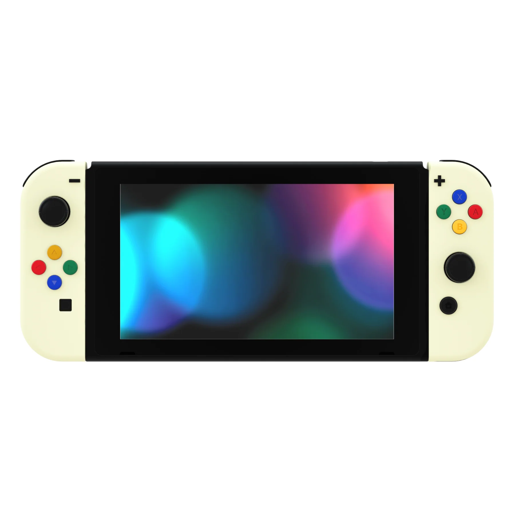 eXtremeRate Replacement Full Set Shell Case with Buttons for Joycon of NS Switch - Antique Yellow - Image 4