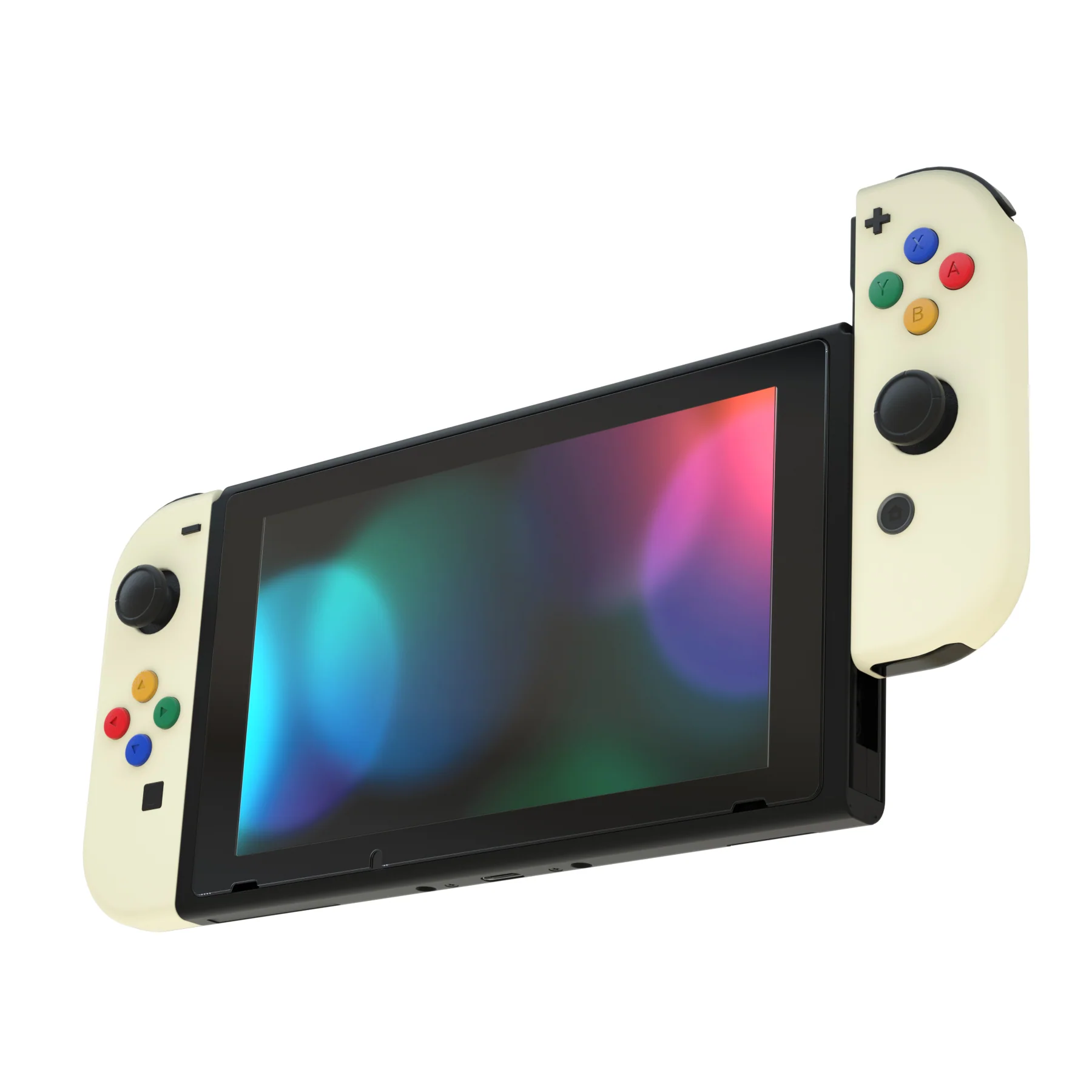eXtremeRate Replacement Full Set Shell Case with Buttons for Joycon of NS Switch - Antique Yellow - Image 5