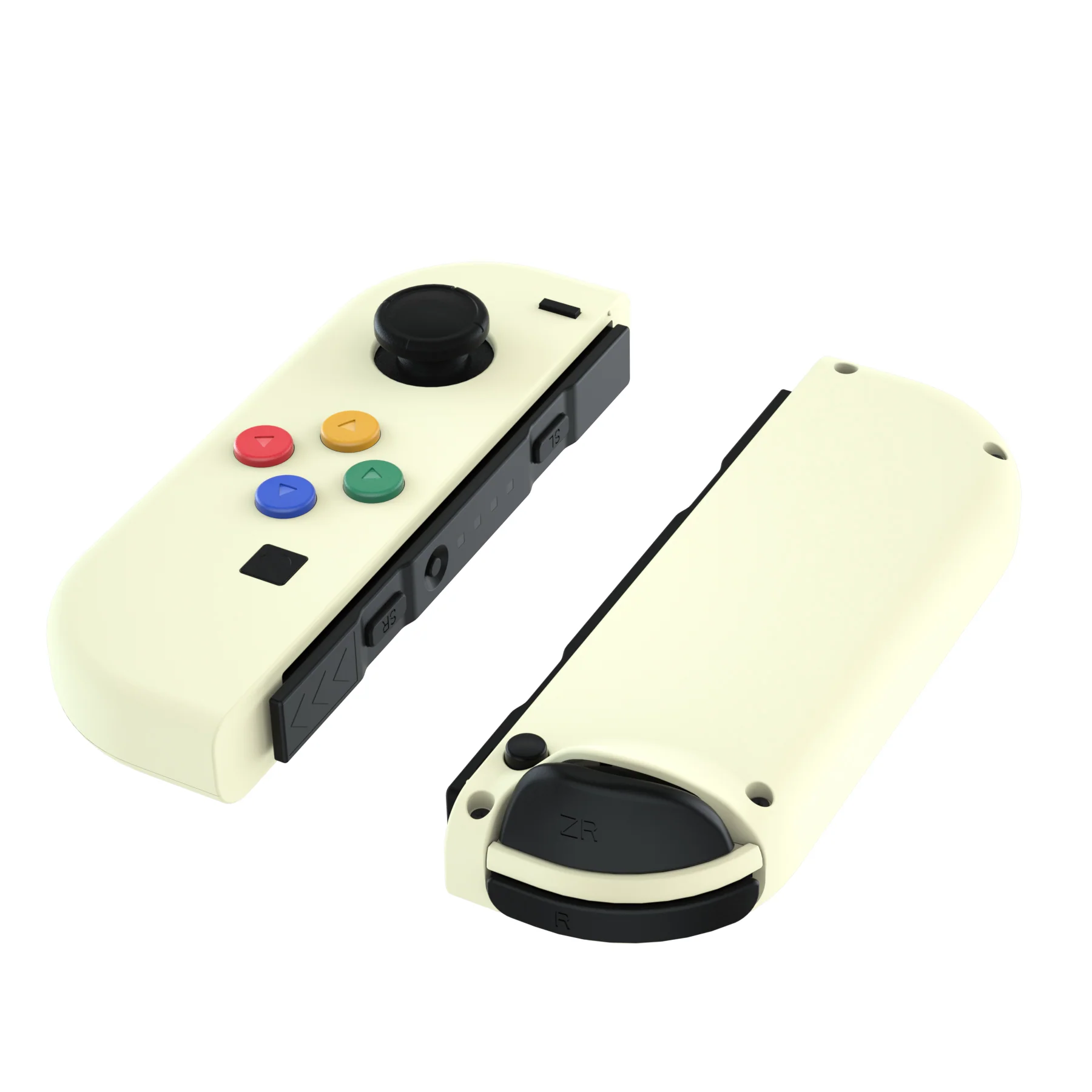 eXtremeRate Replacement Full Set Shell Case with Buttons for Joycon of NS Switch - Antique Yellow - Image 9