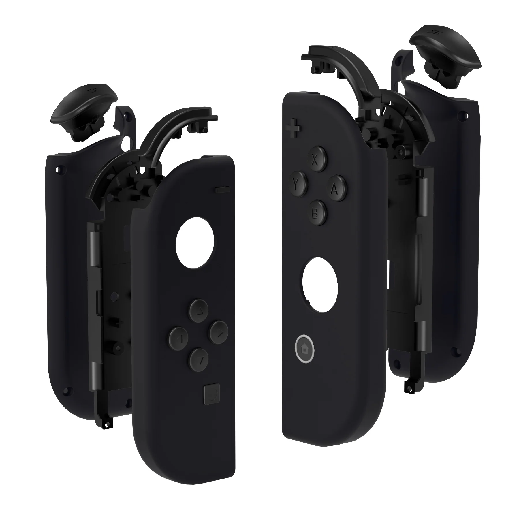 eXtremeRate Replacement Full Set Shell Case with Buttons for Joycon of NS Switch - Black - Image 10