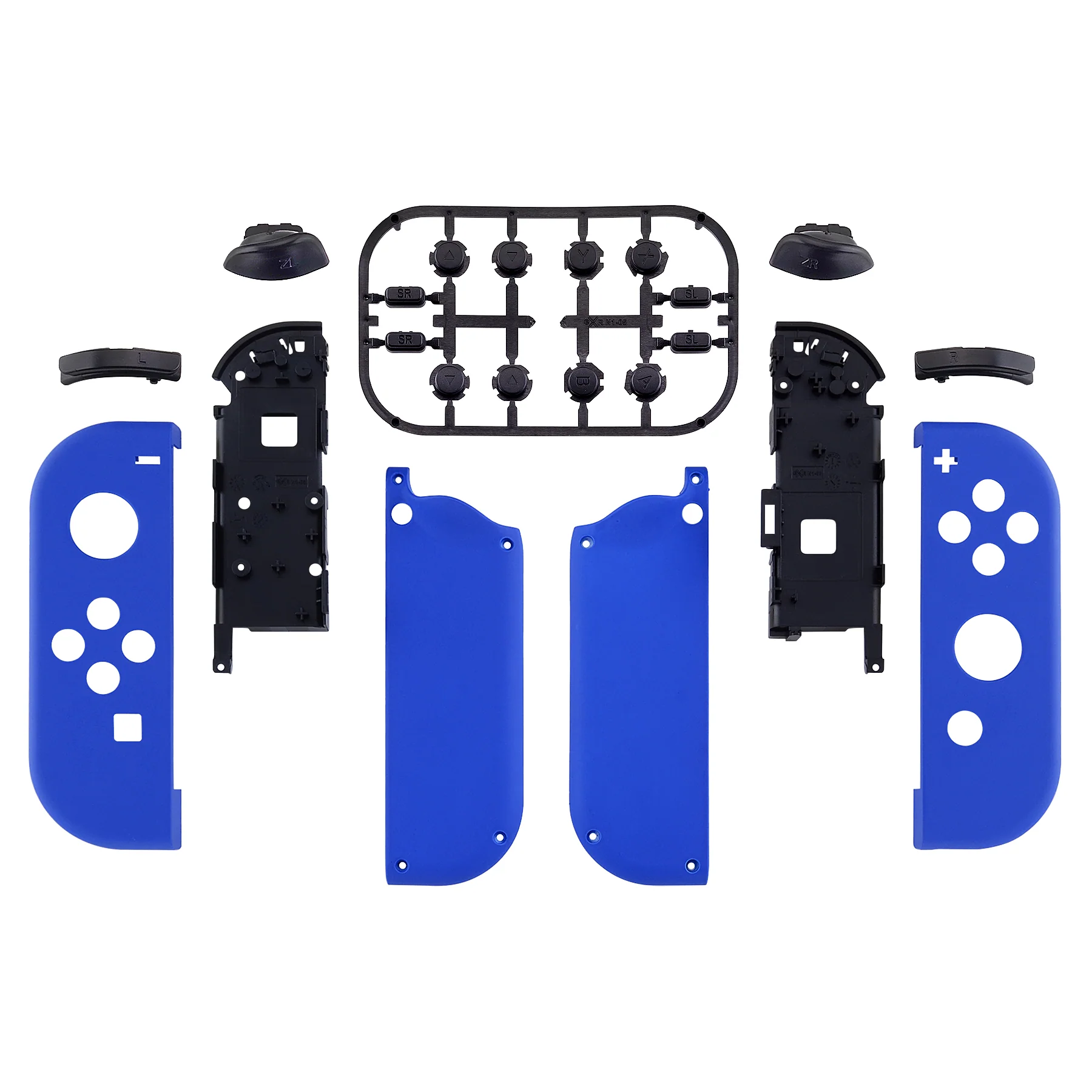 eXtremeRate Replacement Full Set Shell Case with Buttons for Joycon of NS Switch - Blue - Image 2