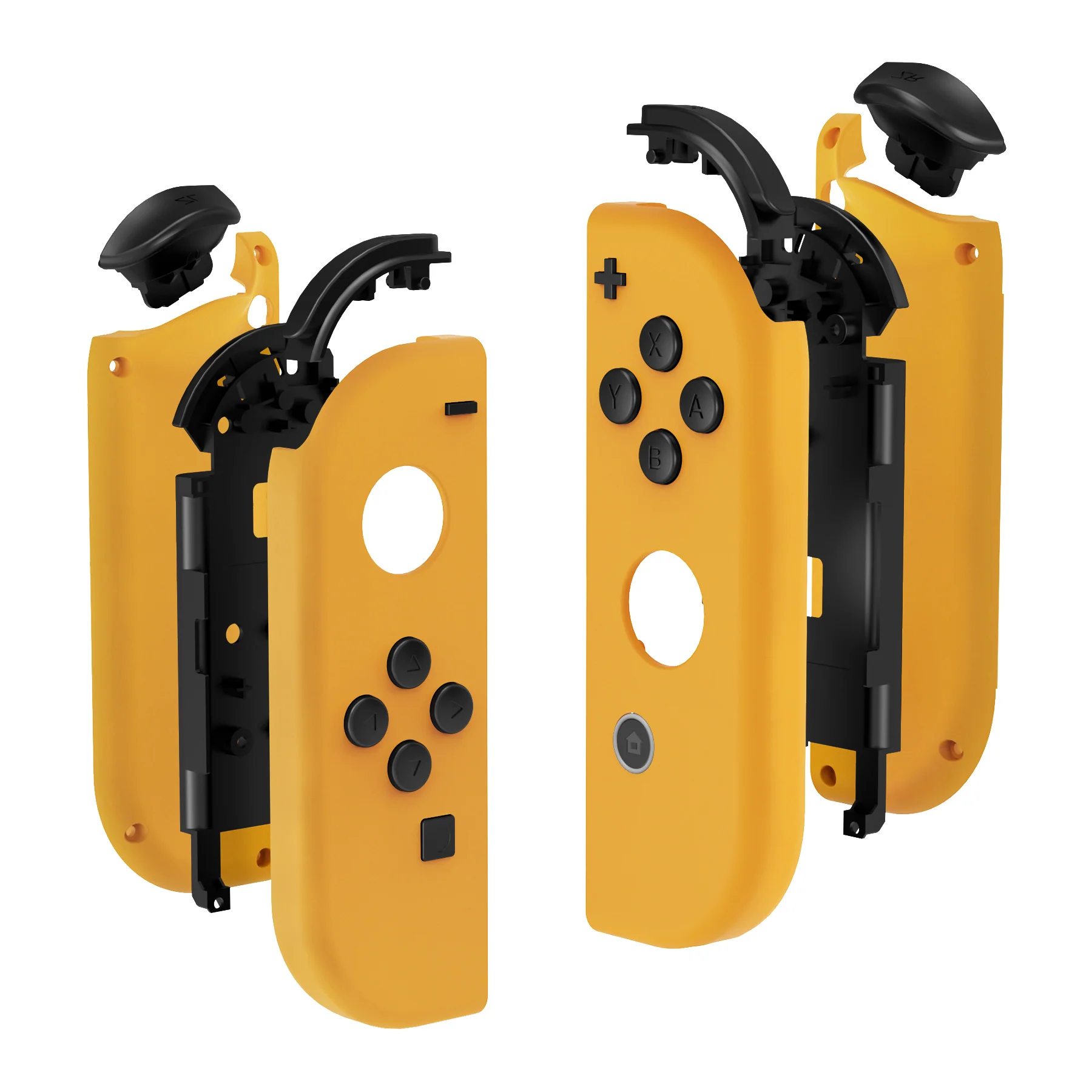 eXtremeRate Replacement Full Set Shell Case with Buttons for Joycon of NS Switch - Caution Yellow - Image 10