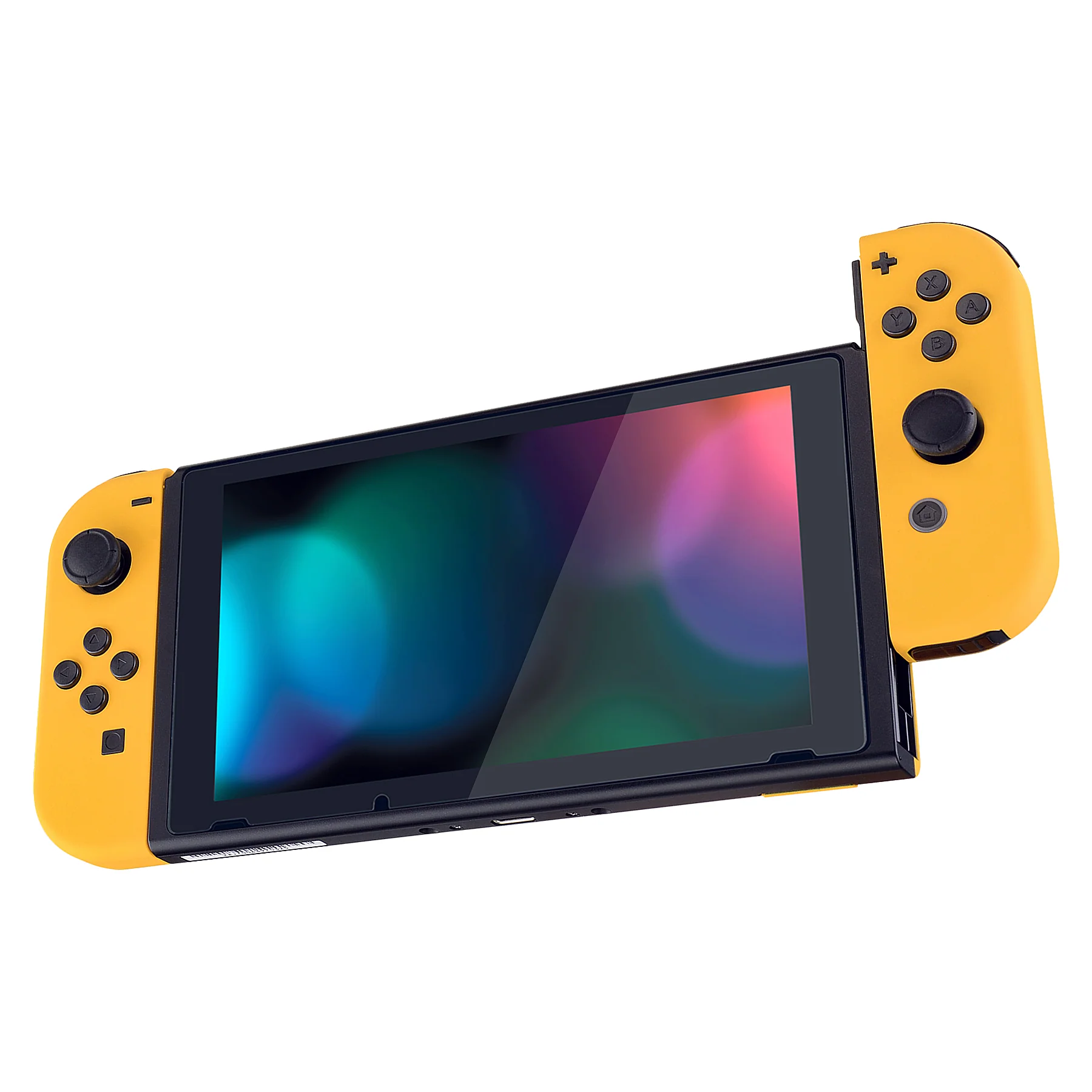eXtremeRate Replacement Full Set Shell Case with Buttons for Joycon of NS Switch - Caution Yellow - Image 5
