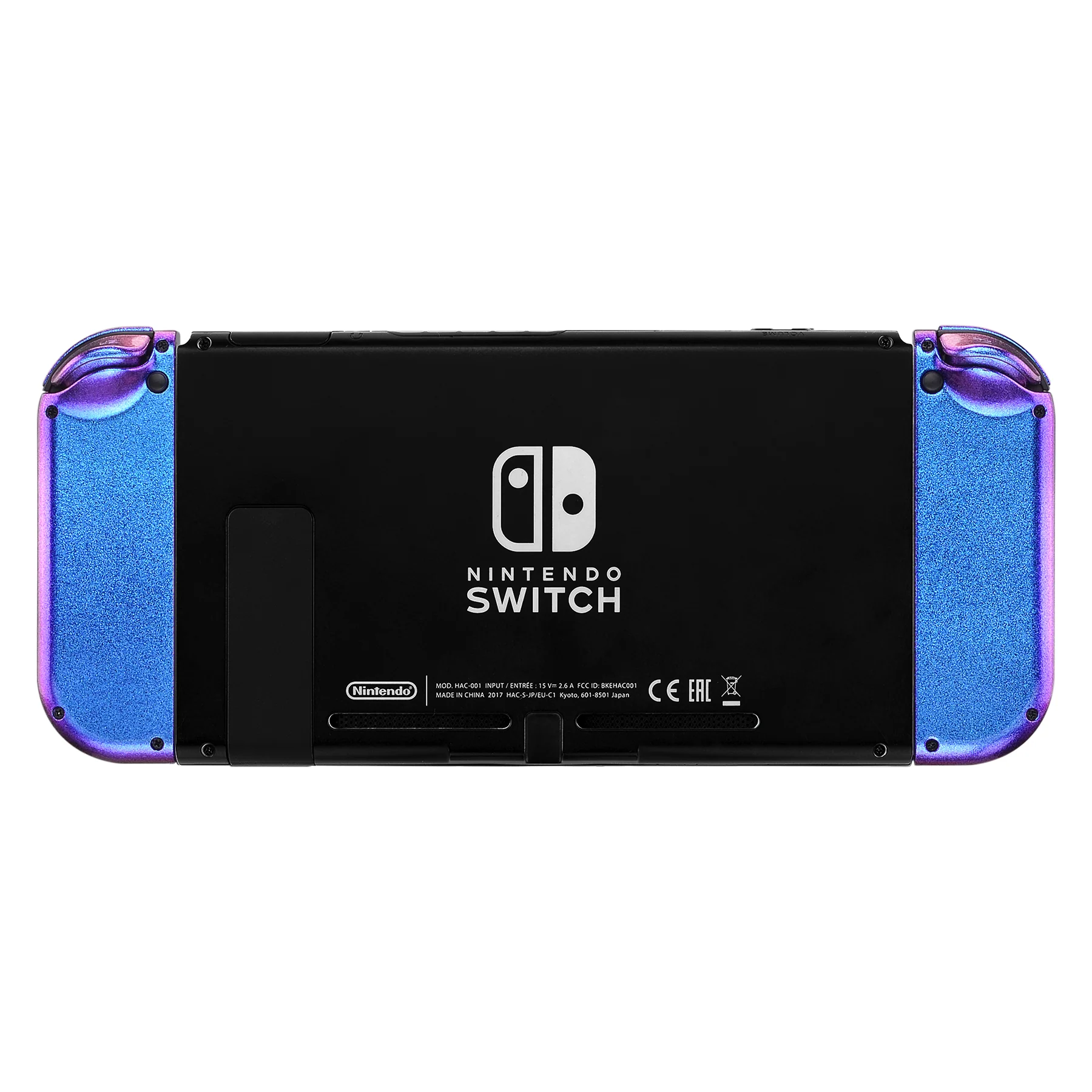 eXtremeRate Replacement Full Set Shell Case with Buttons for Joycon of NS Switch - Chameleon Purple Blue - Image 7