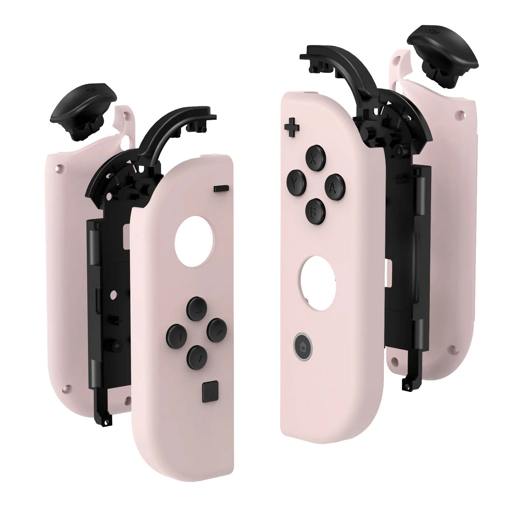 eXtremeRate Replacement Full Set Shell Case with Buttons for Joycon of NS Switch - Cherry Blossoms Pink - Image 10