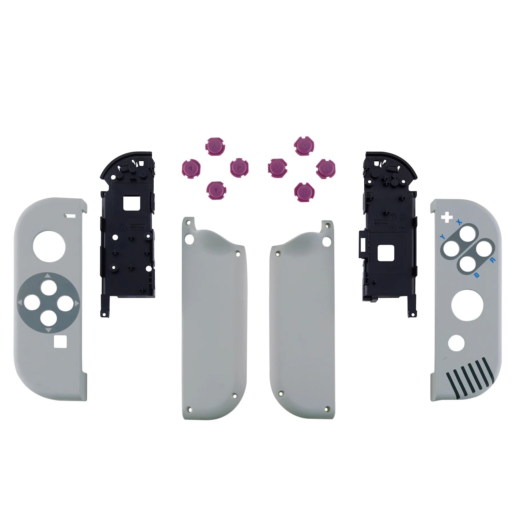 eXtremeRate Replacement Full Set Shell Case with Buttons for Joycon of NS Switch - Classic 1989 GB DMG-01 Style - Image 2