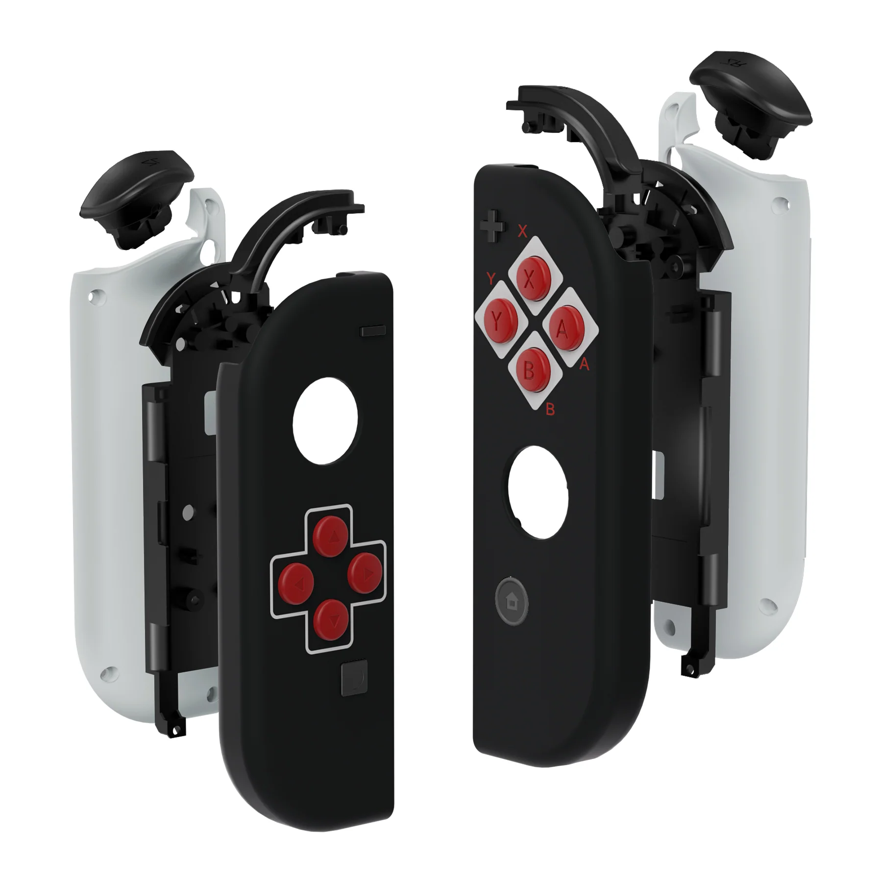eXtremeRate Replacement Full Set Shell Case with Buttons for Joycon of NS Switch - Classics NES Style - Image 11