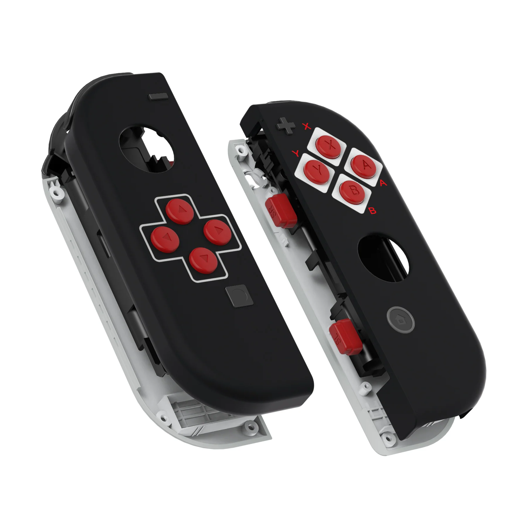 eXtremeRate Replacement Full Set Shell Case with Buttons for Joycon of NS Switch - Classics NES Style - Image 12