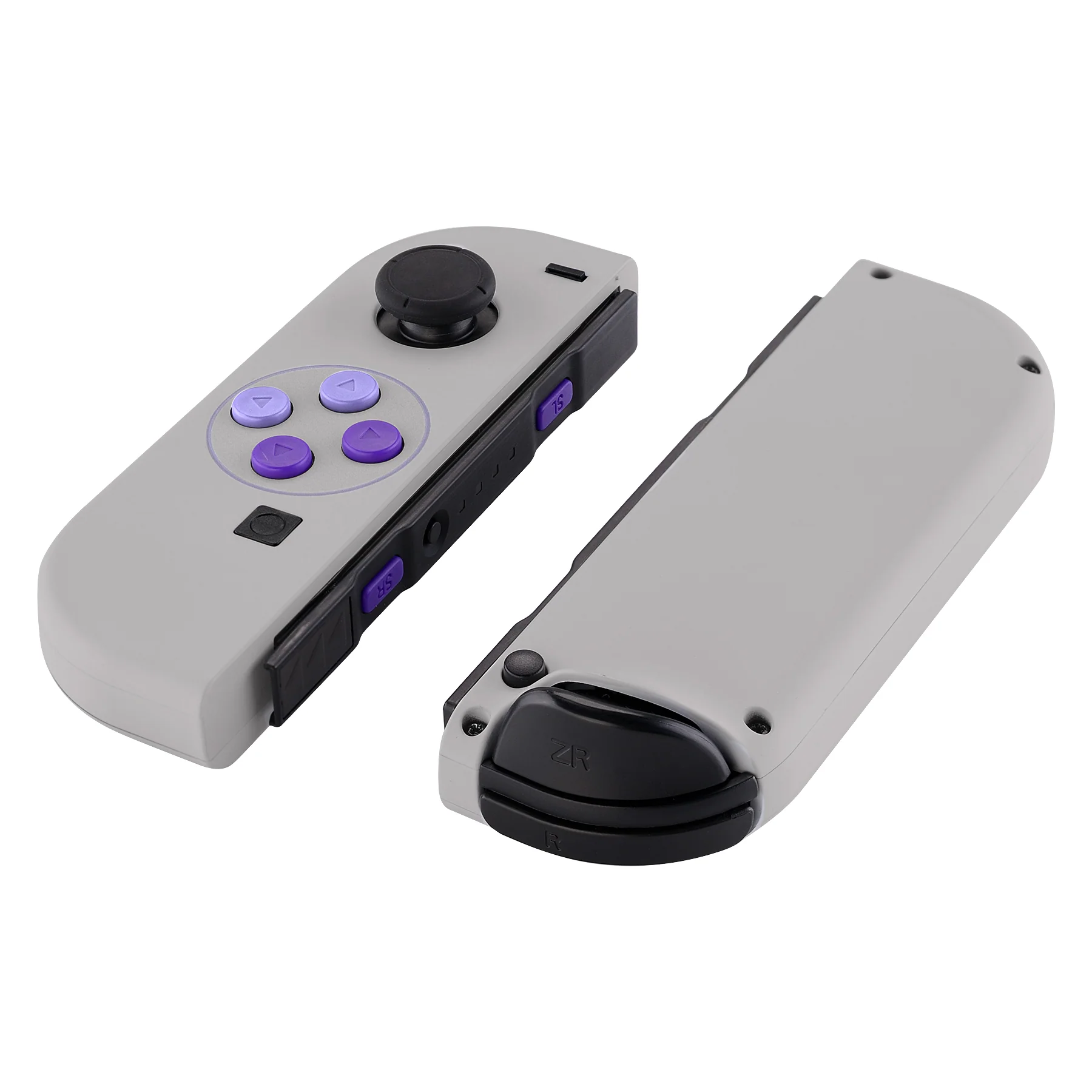 eXtremeRate Replacement Full Set Shell Case with Buttons for Joycon of NS Switch - Classics SNES Style - Image 9