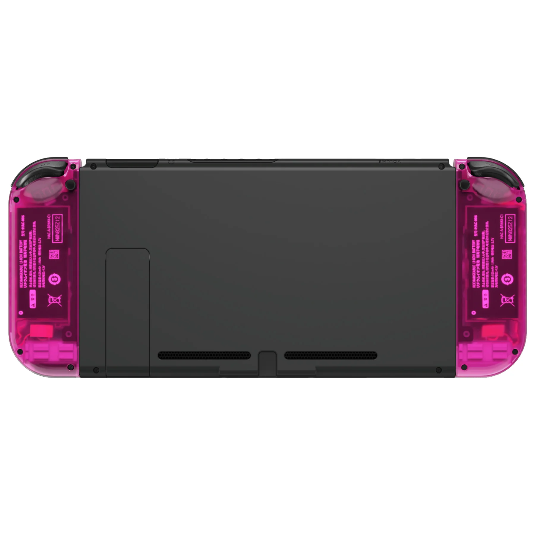 eXtremeRate Replacement Full Set Shell Case with Buttons for Joycon of NS Switch - Clear Candy Pink - Image 5