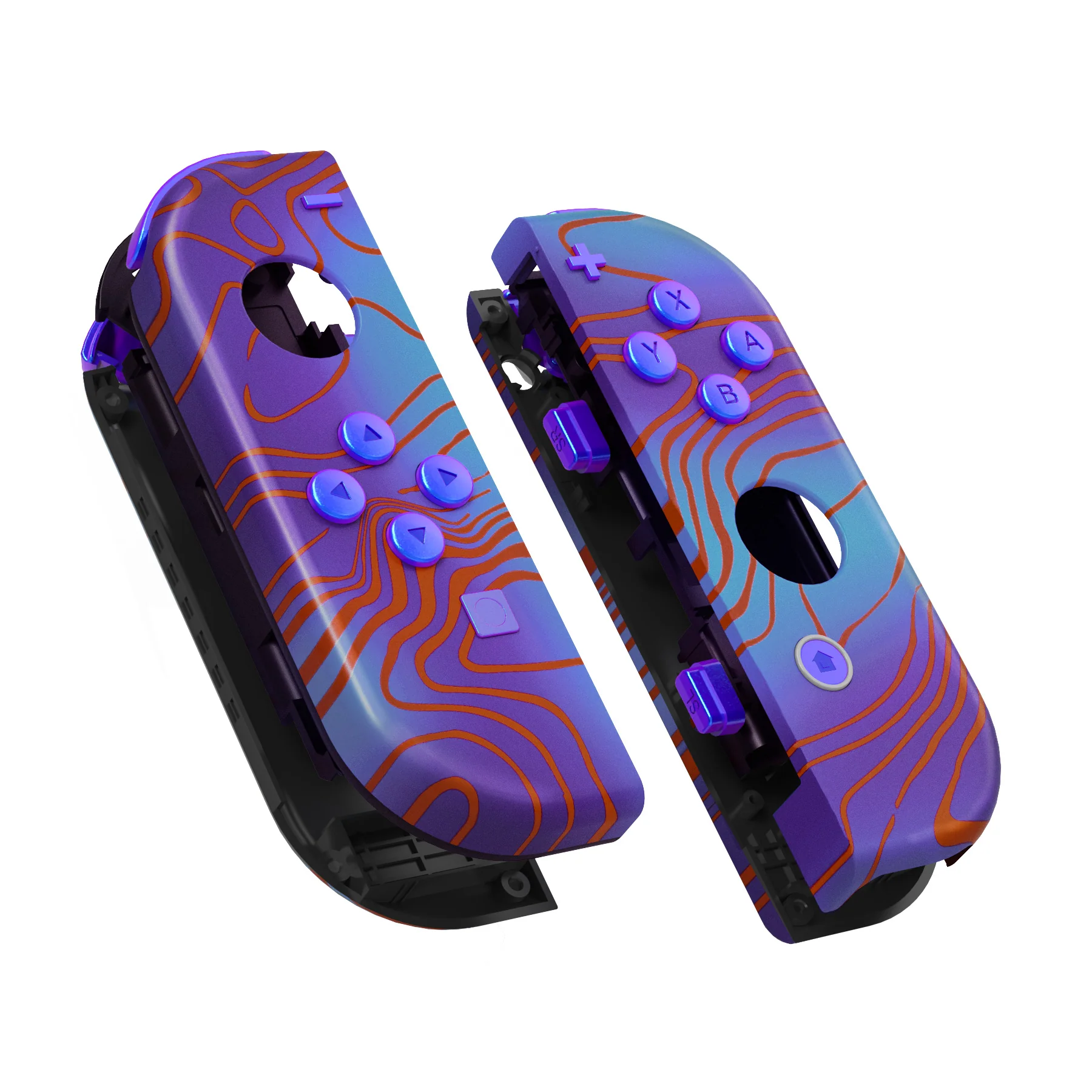 eXtremeRate Replacement Full Set Shell Case with Buttons for Joycon of NS Switch - Damascuscamo - Image 9